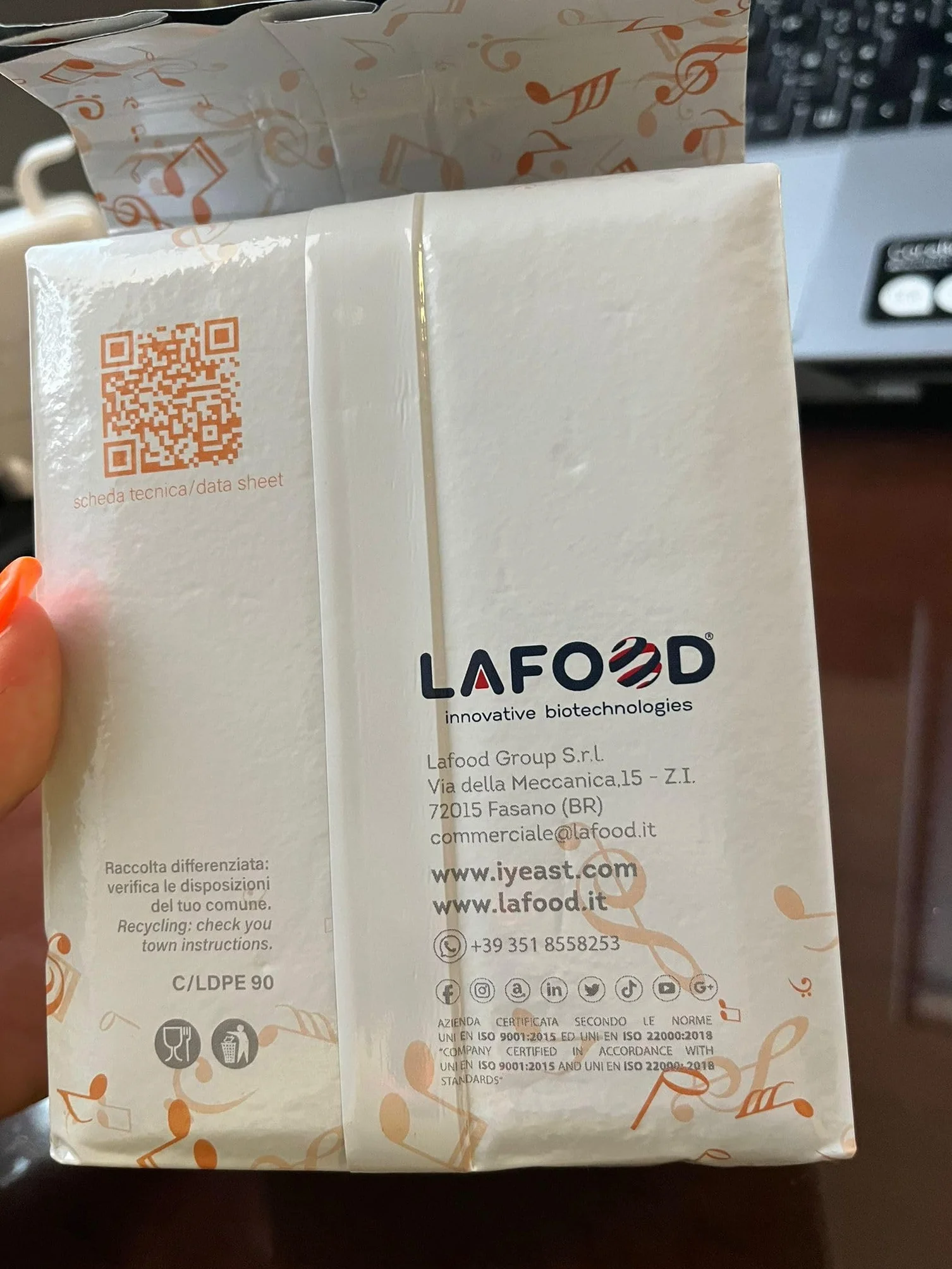 Lievito Enologico Simphony Tropical 0,500 kg Fermentación Vino