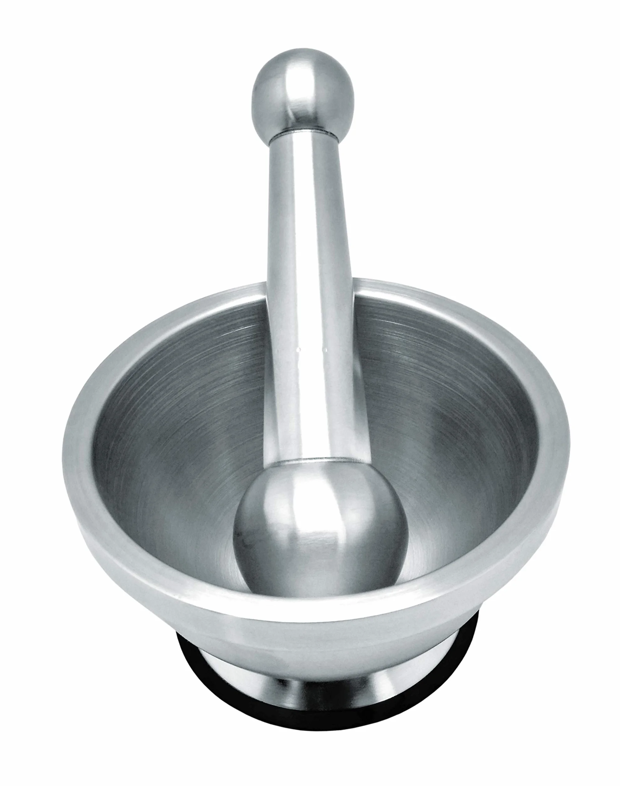 NERTHUS FIH 020 - Mortero de Mano para Especias de Acero Inoxidable, base Antideslizante