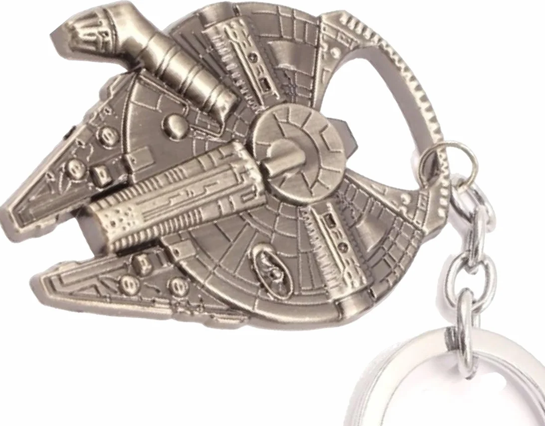 Abrebotellas Halcón Milenario Han Solo Llavero Acero Inoxidable 60x50mm Regalo Star Wars