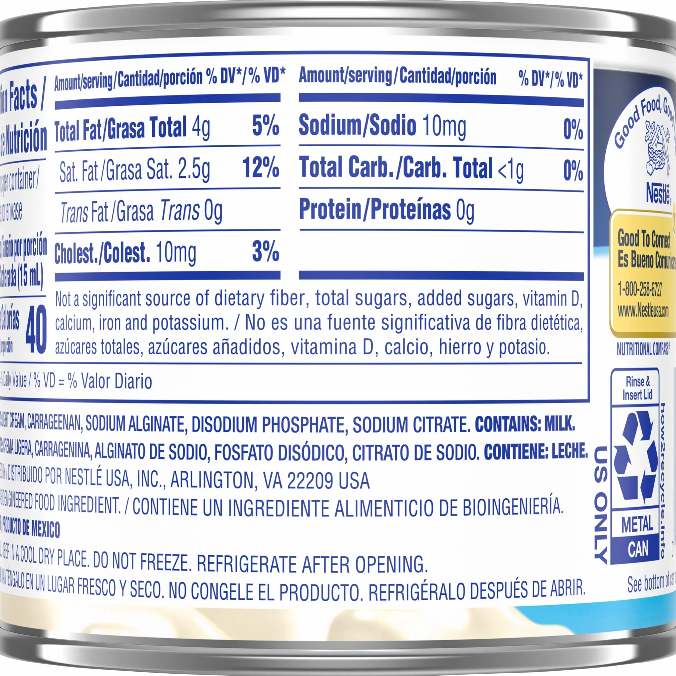 Nestle Media Crema Table Cream 7.6 oz