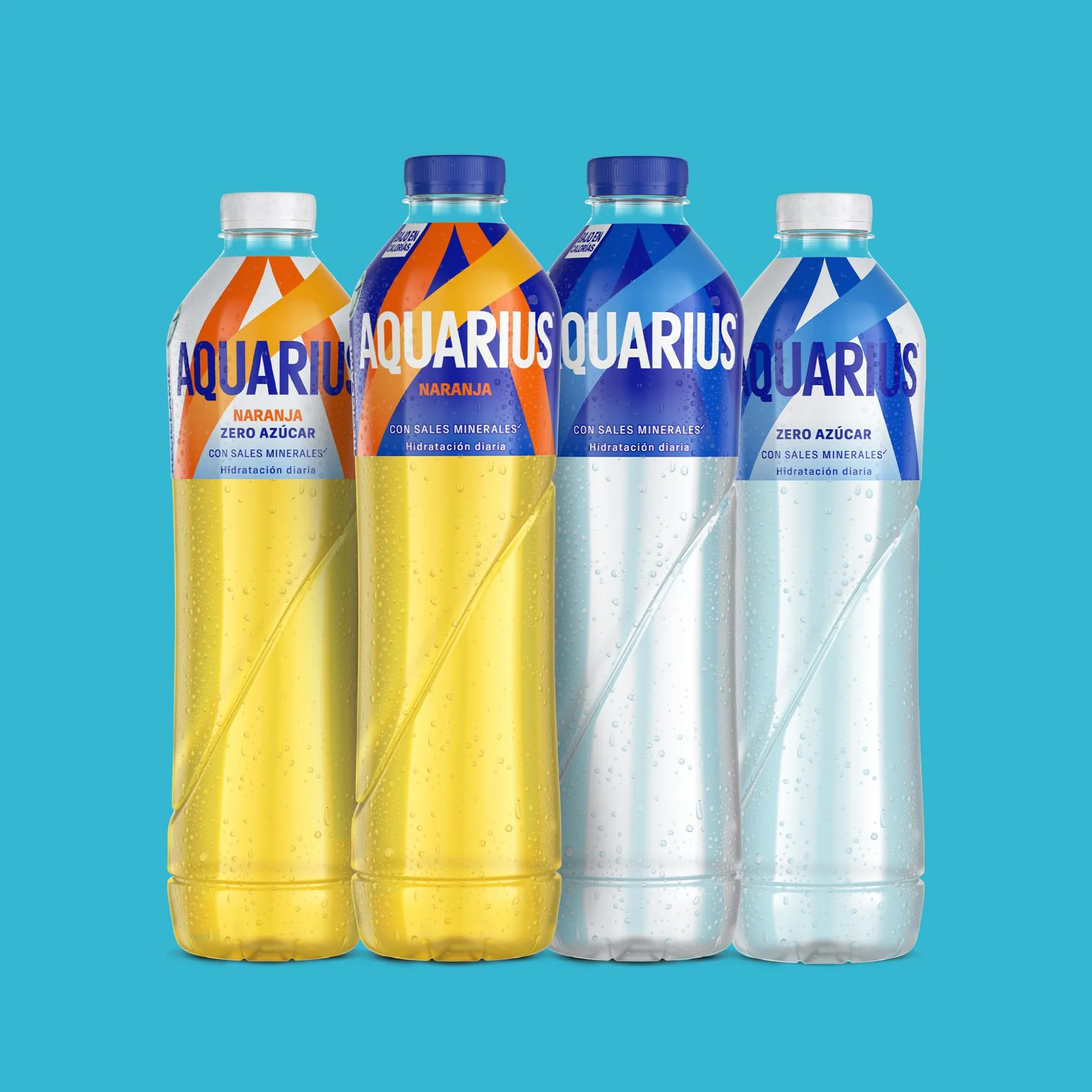 AQUARIUS Limón Bebida Hidratante con Sales Minerales Baja en Calorías Pack 2 x 1,5 L