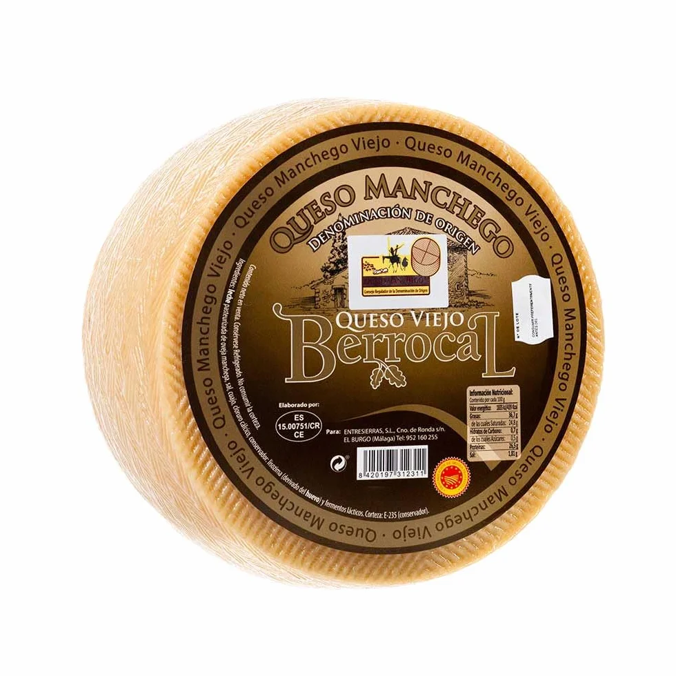 Queso Manchego Berrocal 8 Cuñas 200g Queso Viejo
