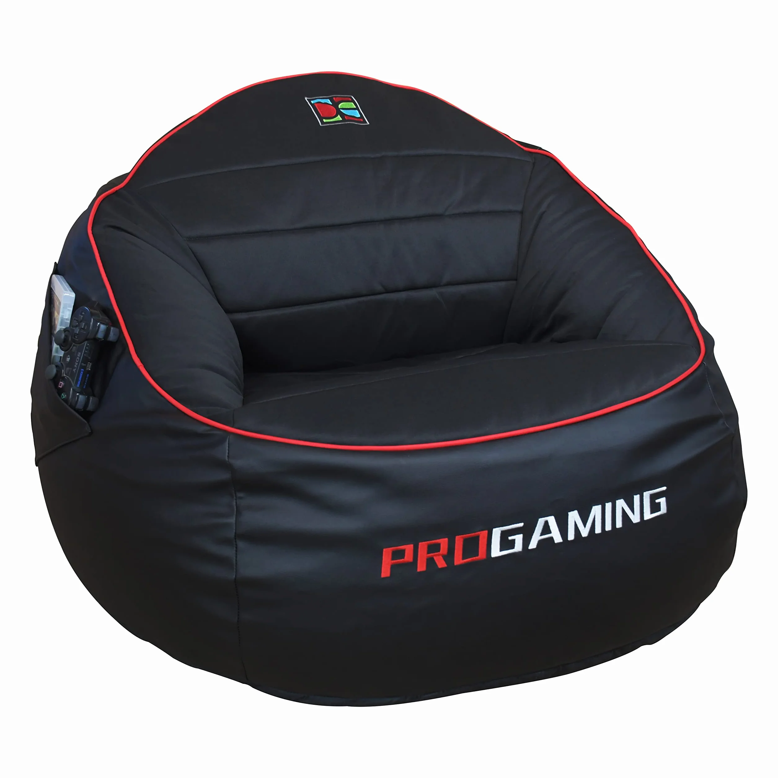 DECORESTOR Puff Gamer Gigante con Relleno Incluido - Bean Bag XXL Rojo