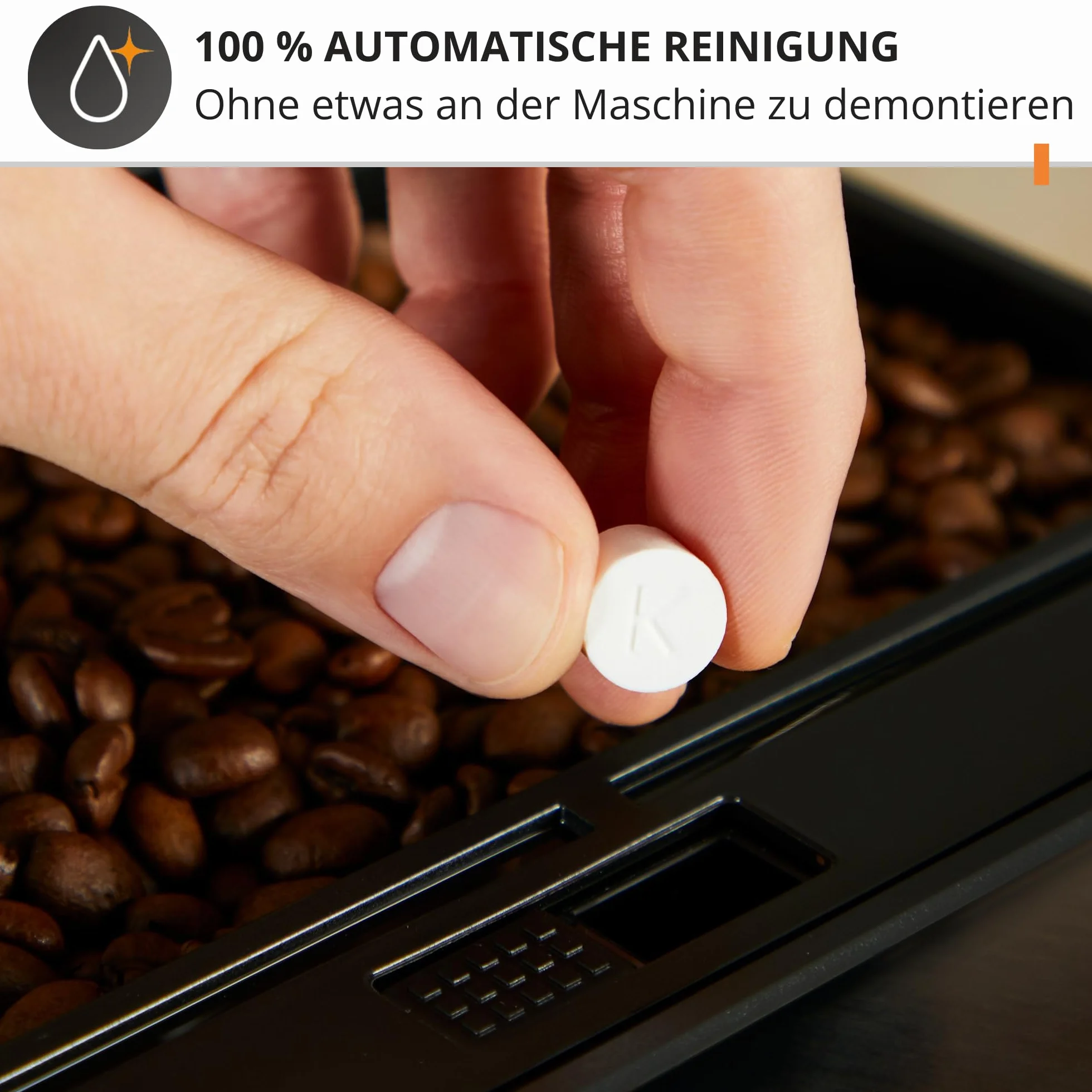 Krups Máquina de café Essential, molinillo de granos, cafetera espresso, pantalla LCD, limpieza automática, boquilla de vapor para capuchino negro YY8135FD