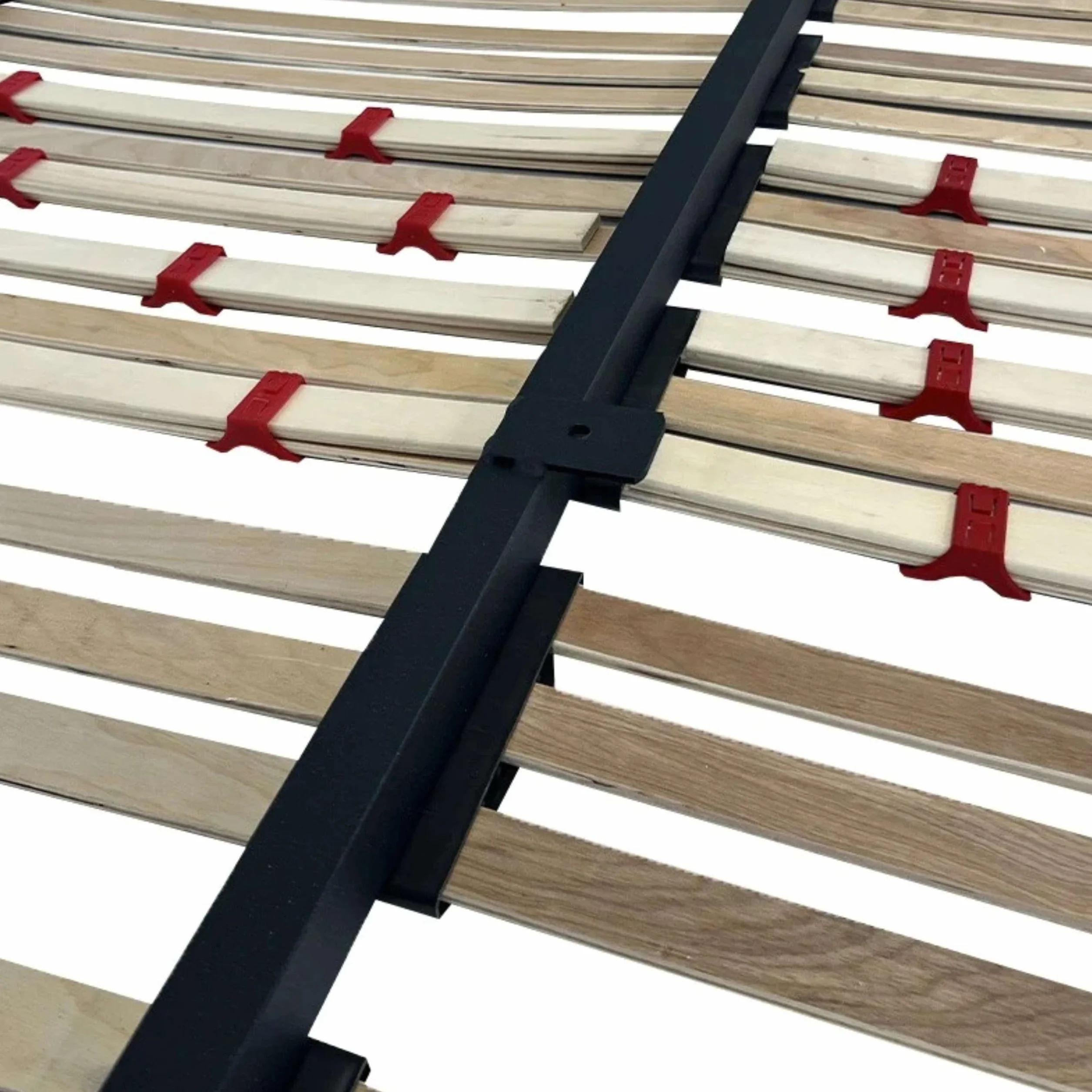 Miroytengo Somier XL 160x190 cm multiláminas Tubo 40x30 mm láminas de Haya con Pletina de Unión y 8 Patas