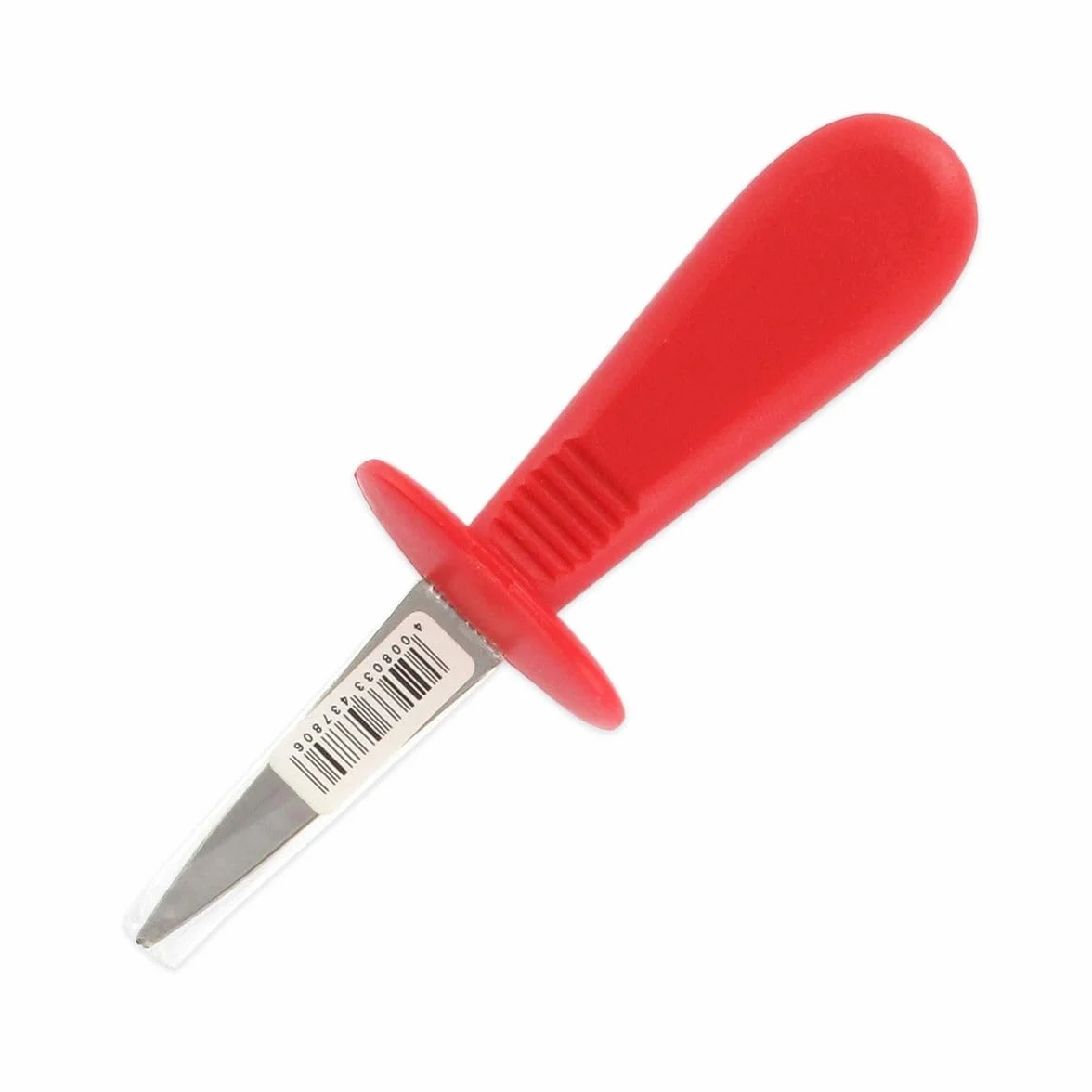 Fackelmann 43780 - Cuchillo para ostras, Cuchillo para Abrir ostras, Cuchillo para ostras, plástico, Acero Inoxidable, Negro, Rojo, 15,5 x 5,3 x 3,9 cm