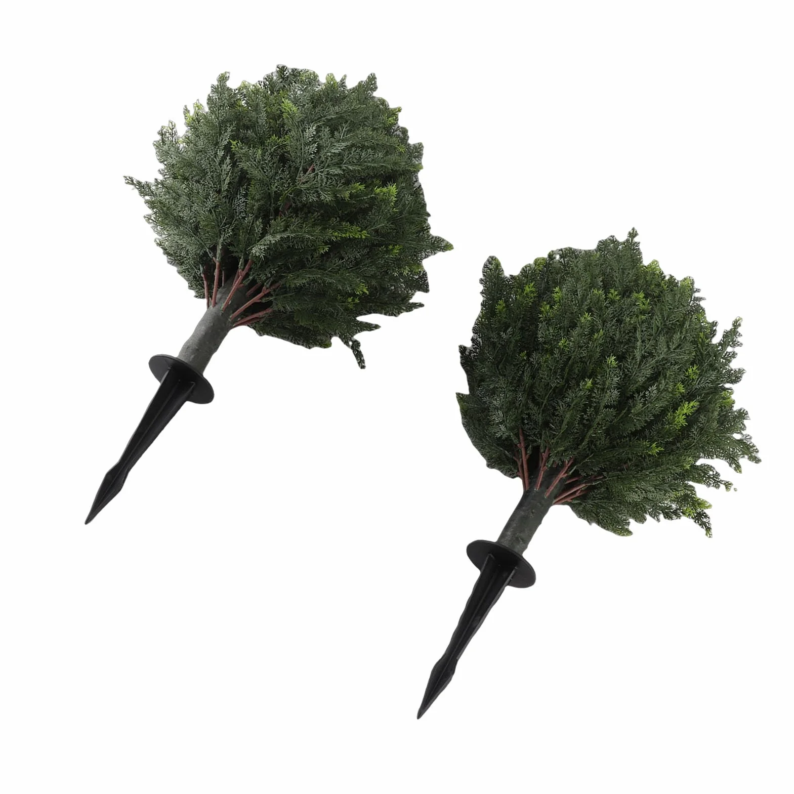 Acouto Árbol Topiario de Ciprés Artificial, Material de PE Duradero, Vegetación Exuberante, Fácil Instalación, Mantenimiento Cero para Jardines y Patios