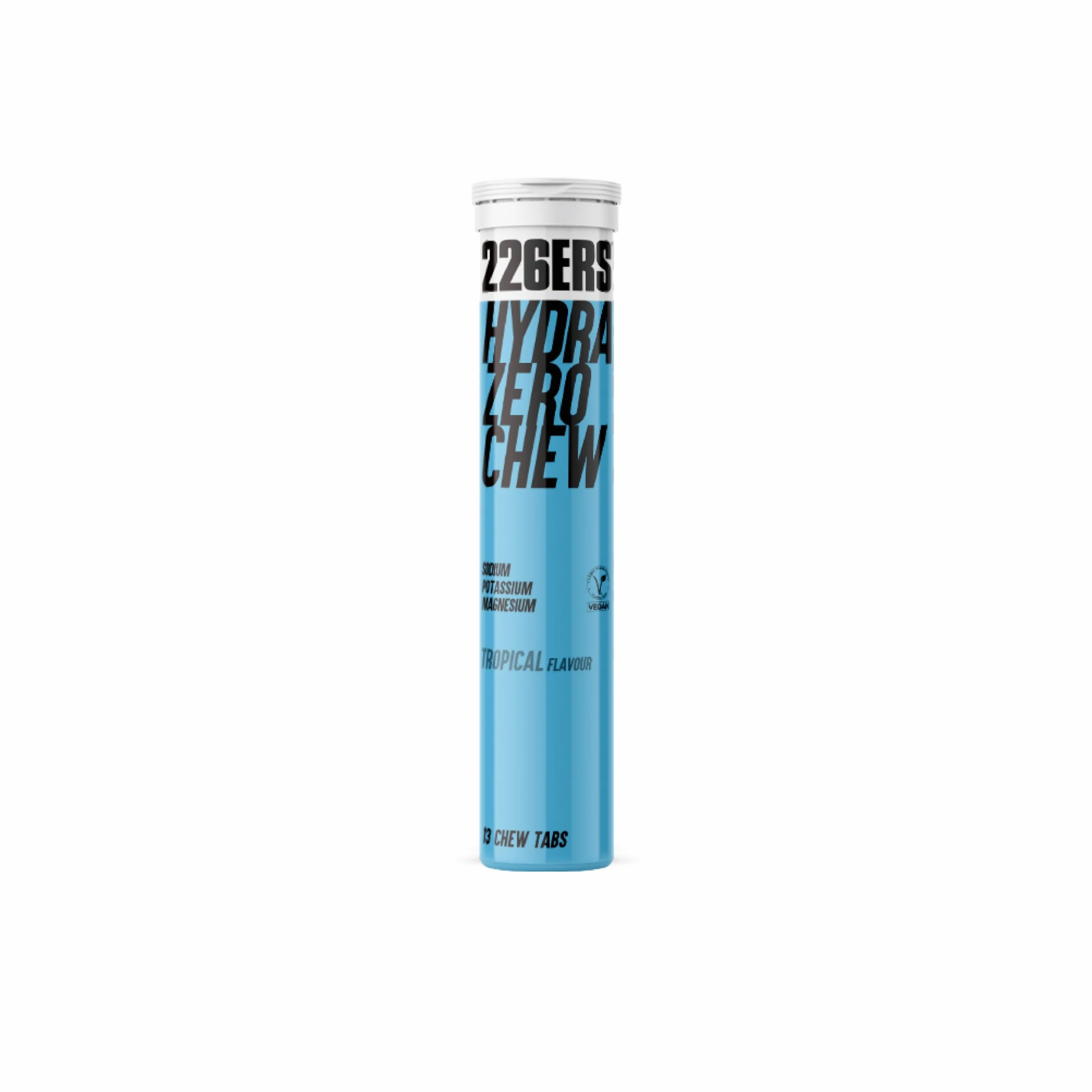 226ERS Hydrazero Chew Salts Comprimidos Masticables Reposición Electrolitos Vegano sin Gluten Sabor Tropical 13 Comprimidos