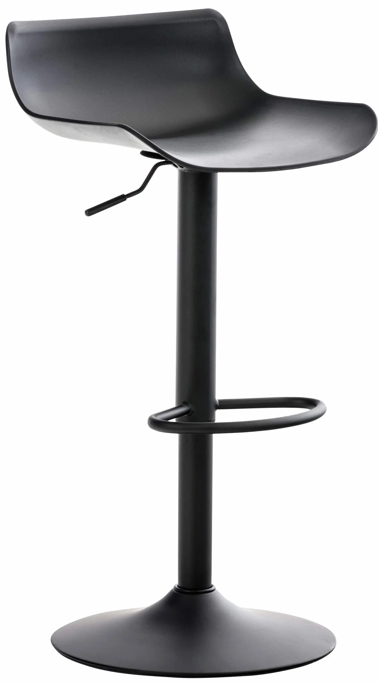 CLP Conjunto De 2 Taburetes De Bar & 1 Mesa Alta Fernie I Juego De Mesa Redonda De Madera & 2 Sillas Giratorias, Color:Negro