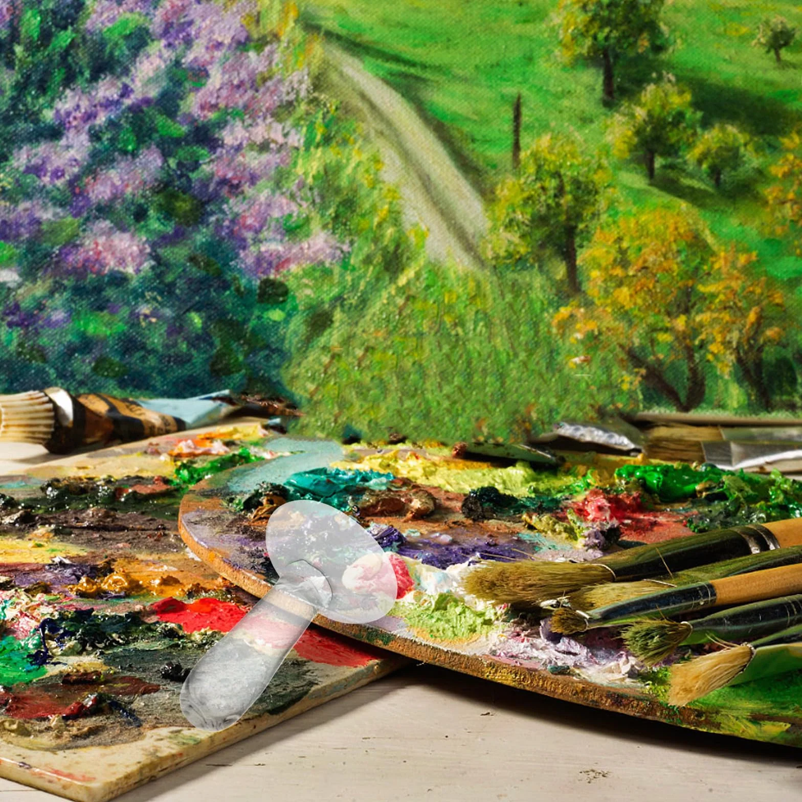Molinillo de Vidrio Cristal para Pintura Manual Herramienta de Molienda de Pigmentos Fina para Acuarela y Óleo Mortero Artístico Versátil para Artistas y Uso Doméstico
