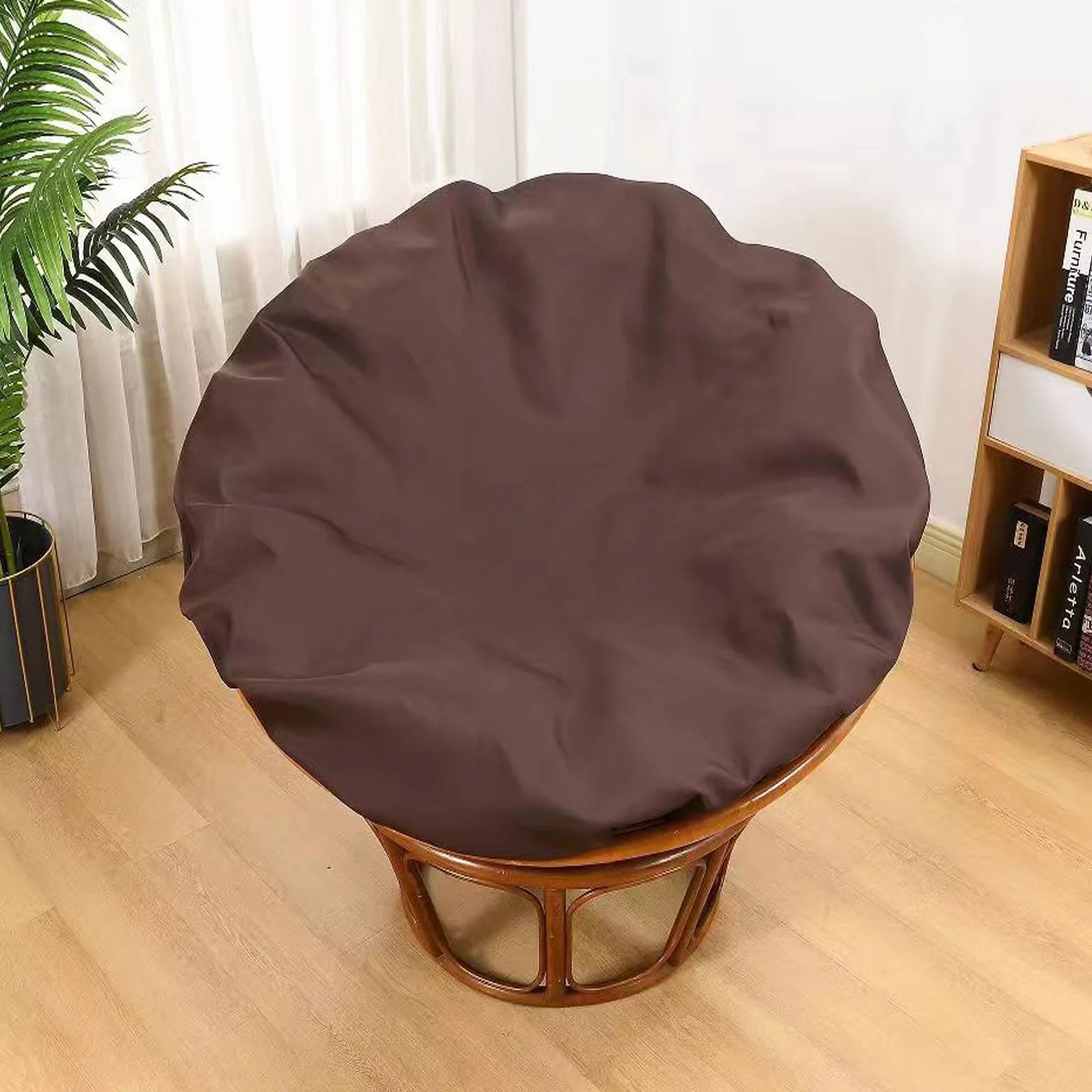 Funda de cojín impermeable para exteriores, cierre de cremallera, fácil de limpiar, funda de cojín duradera para patio, hogar y jardín