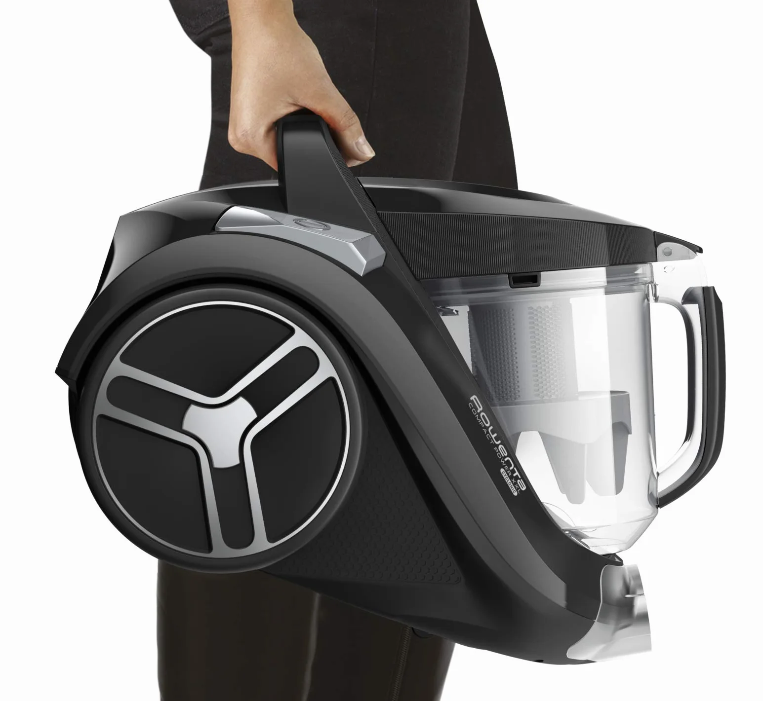 Rowenta Compact Power Cyclonic XL Classic RO4825, Producto renovado, Aspiradora de 2.5 l, diseño Compacto, Motor EffiTech, Especial Ranuras (Reacondicionado)