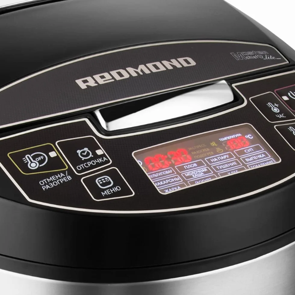 Multicocina REDMOND RMC-RMC-M4512 (ruso) con 40 programas (pan, cocción al vapor, etc.), pantalla táctil LCD, 5 litros, Multivarka