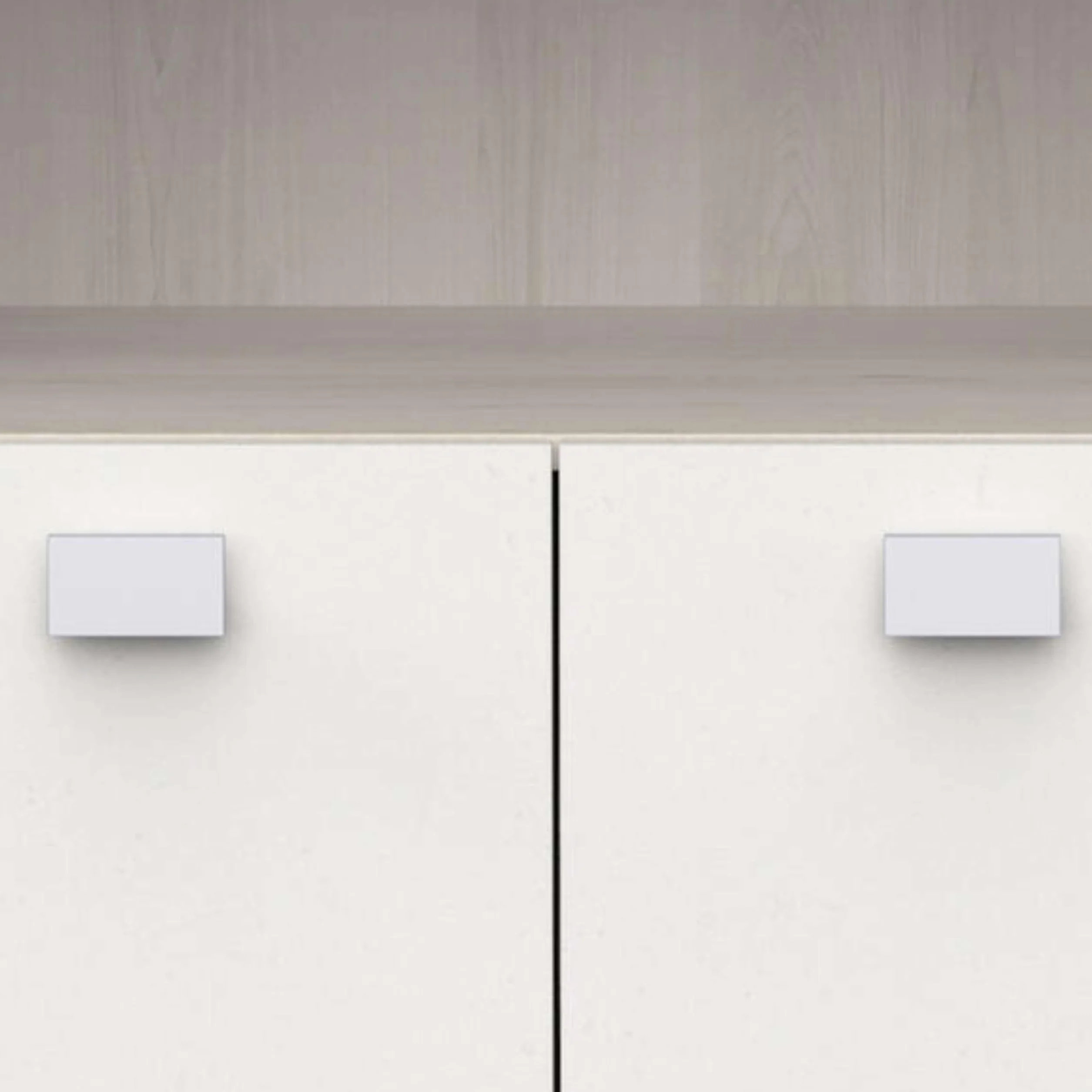 Mueble Auxiliar de Cocina de Suelo con Cajones y Compartimentos en Color Blanco Mate 132x99cm