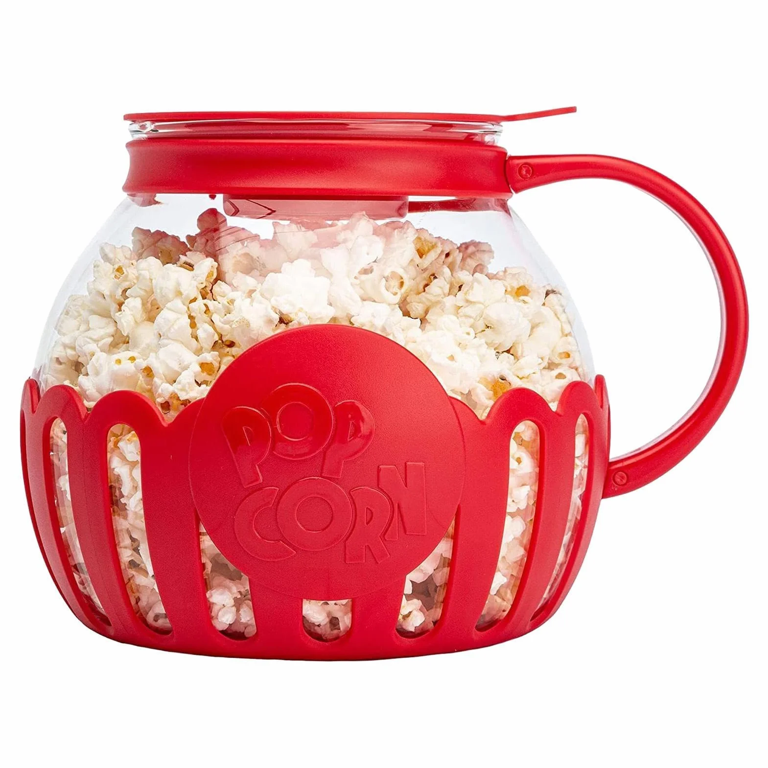 Recipiente de palomitas de maíz para microondas, vidrio de borosilicato 2.25 cuartos