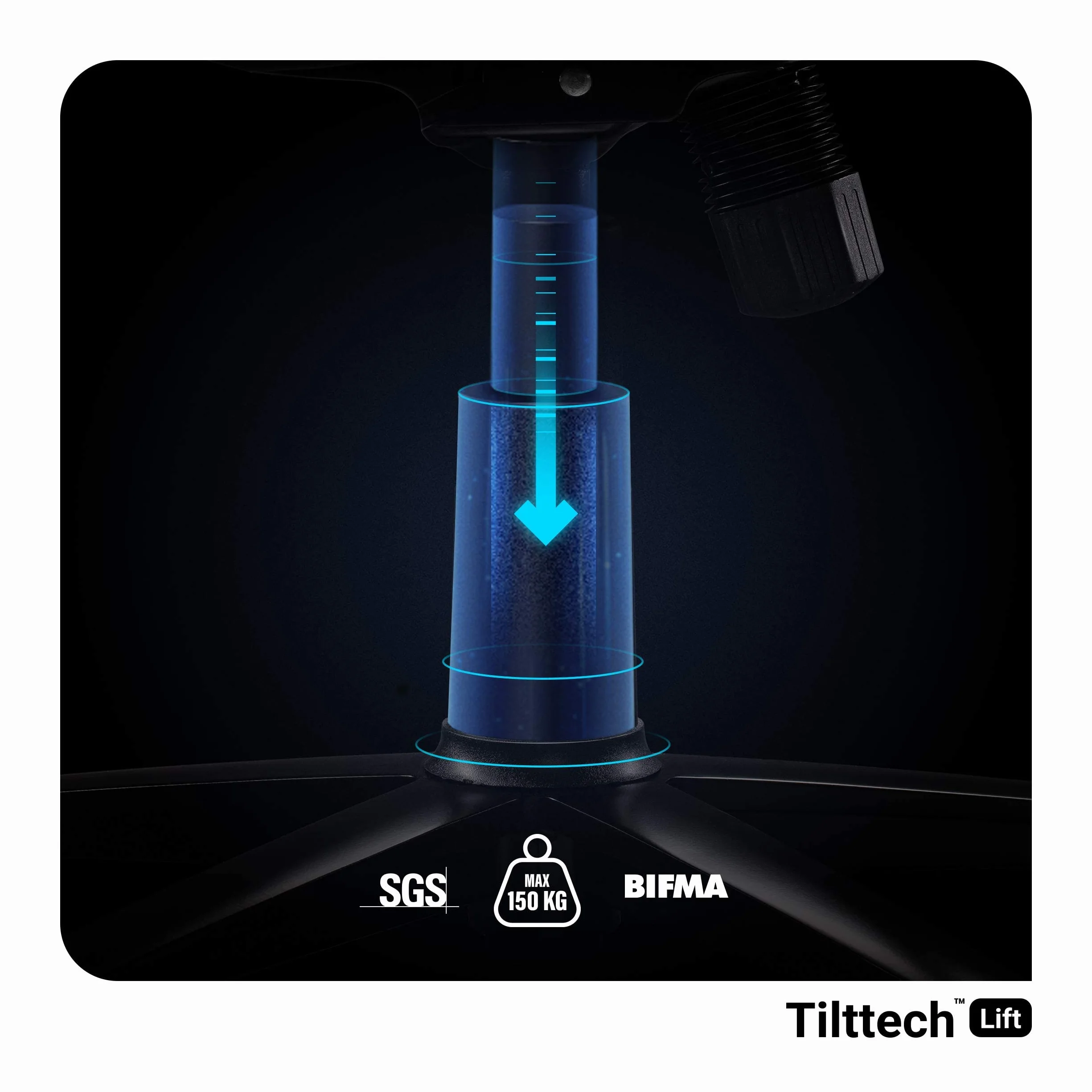 Diablo X-Gamer 2.0 Silla Gaming Gamer de Oficina Tela Diseño Ergonómico Cojín Lumbar Apoyabrazos Cómodos (Negro-Negro)