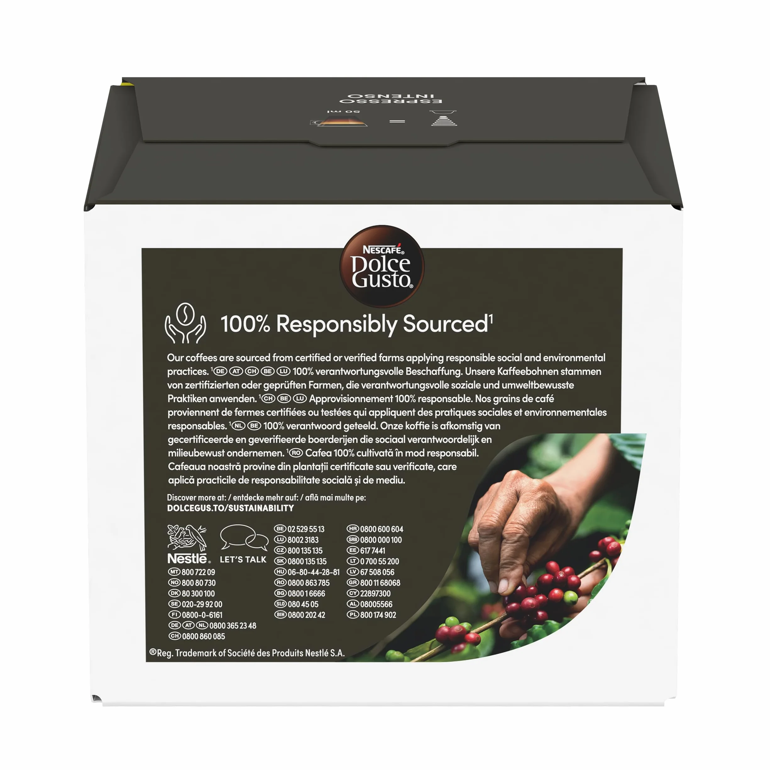 NESCAFÉ Dolce Gusto Espresso Intenso Cápsulas de Café 90 Cápsulas Intensidad 7 Originales