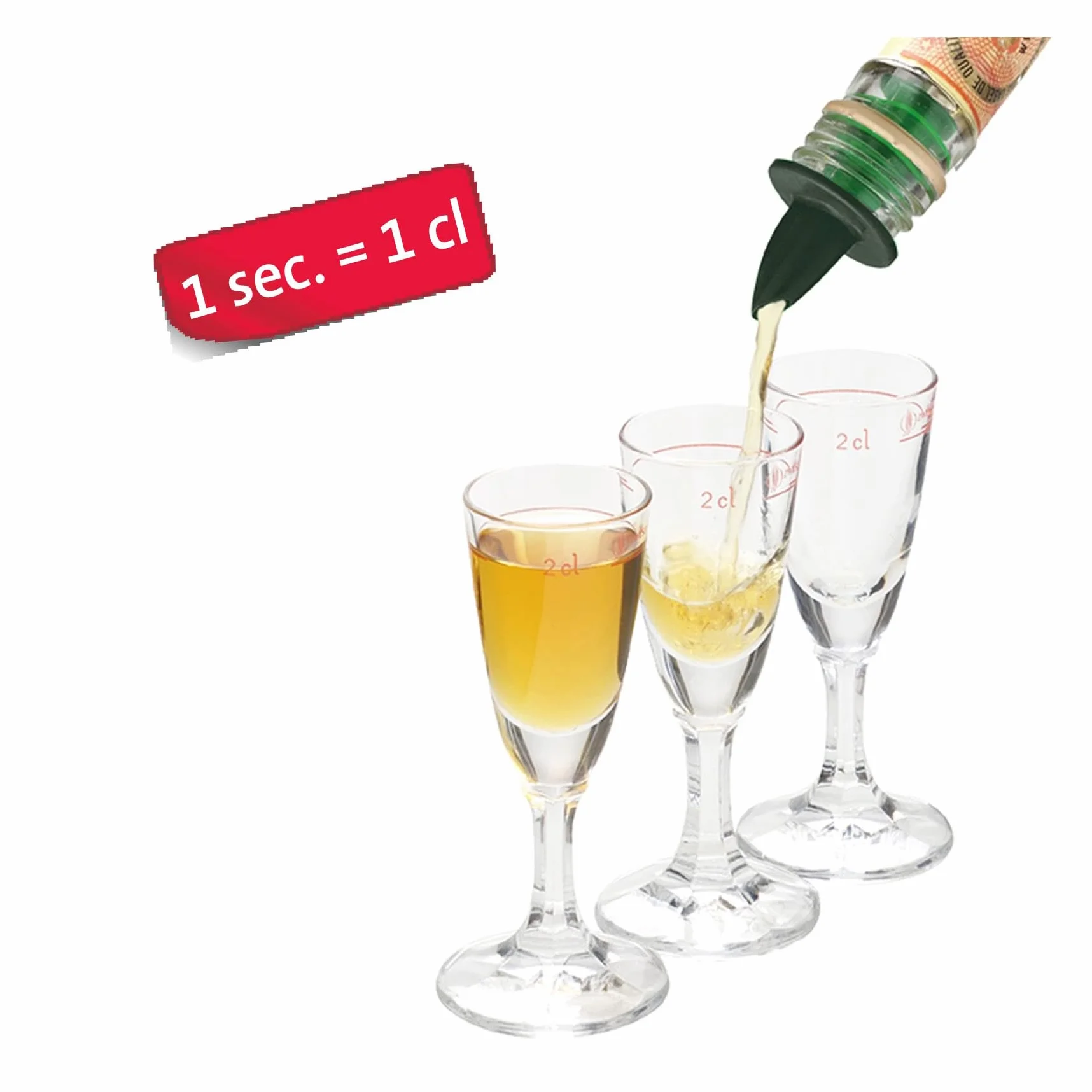 Westmark Vertedor de licor Dispensador con tubo de aire Boquilla de plástico Jet-Pour Negro 411020ES