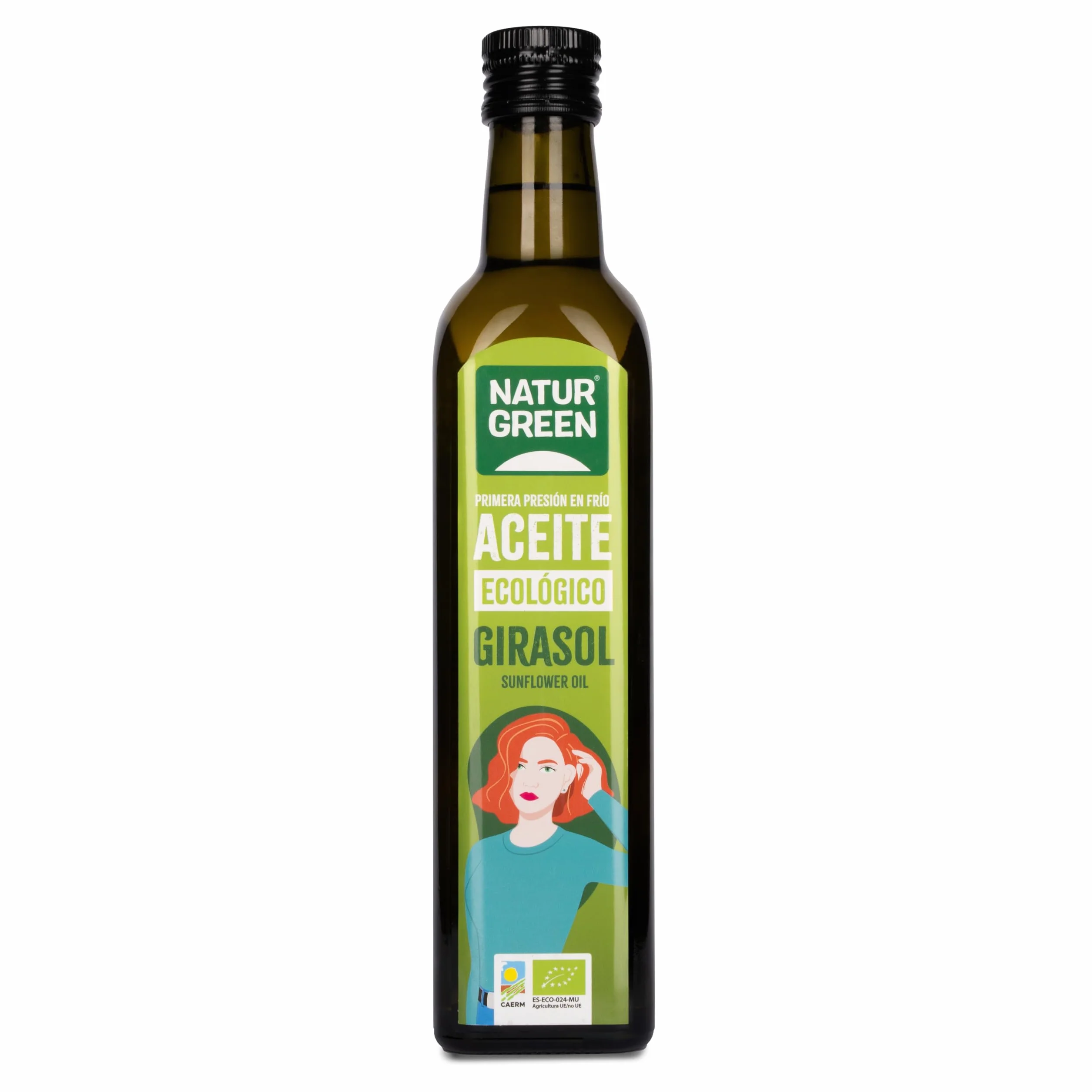 NaturGreen Aceite de Girasol Bio 100% Omega-3 Primera Presión 500 ml