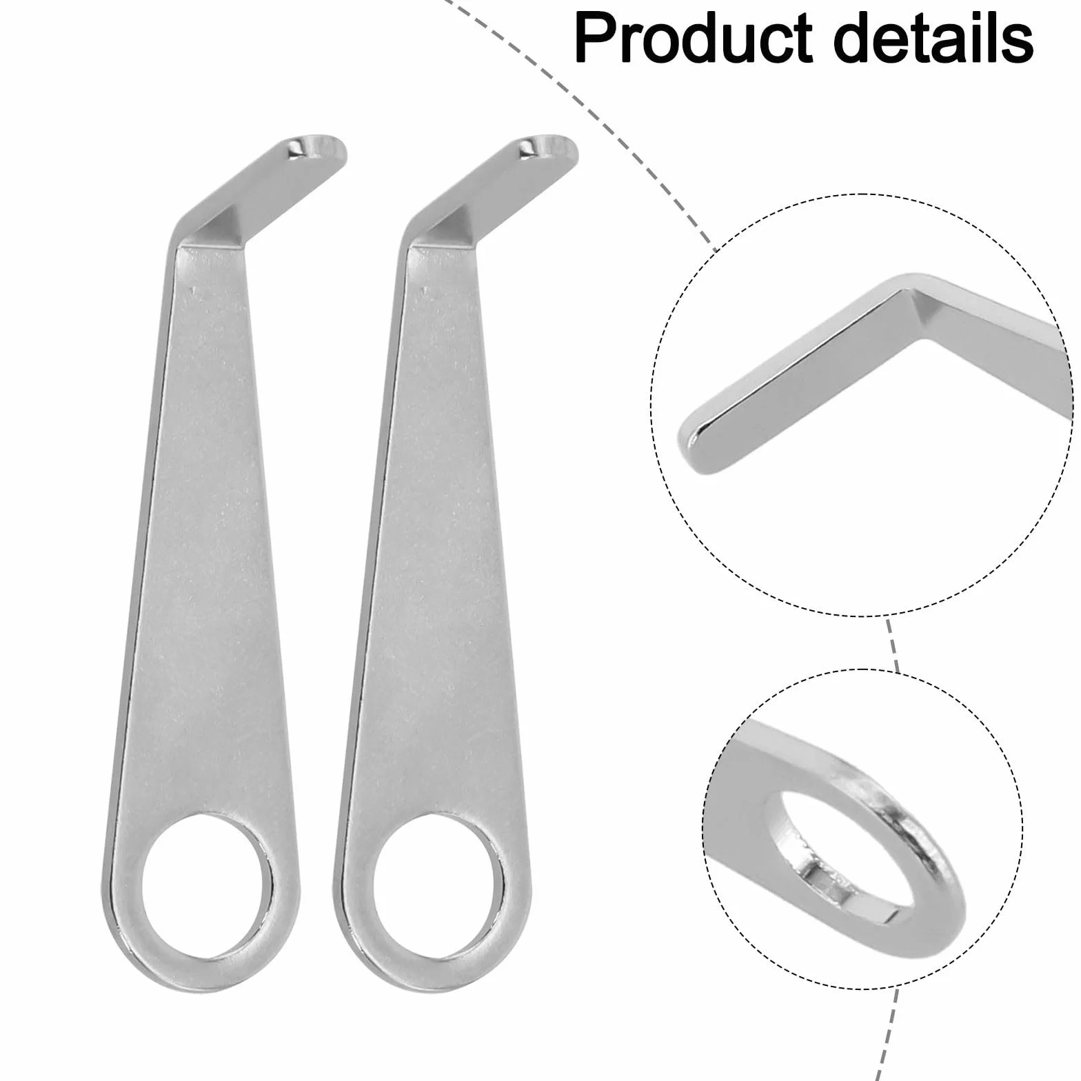 Zilimontt 2 piezas de herramienta de repuesto para timbre de puerta, llave de extracción segura para acceso a la batería, herramienta de apertura de acero inoxidable compatible con cámara, Si