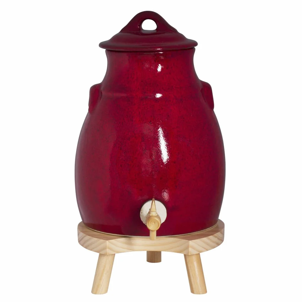TABLE PASSION - VINAIGRIER + SOCLE 3.5 ROUGE