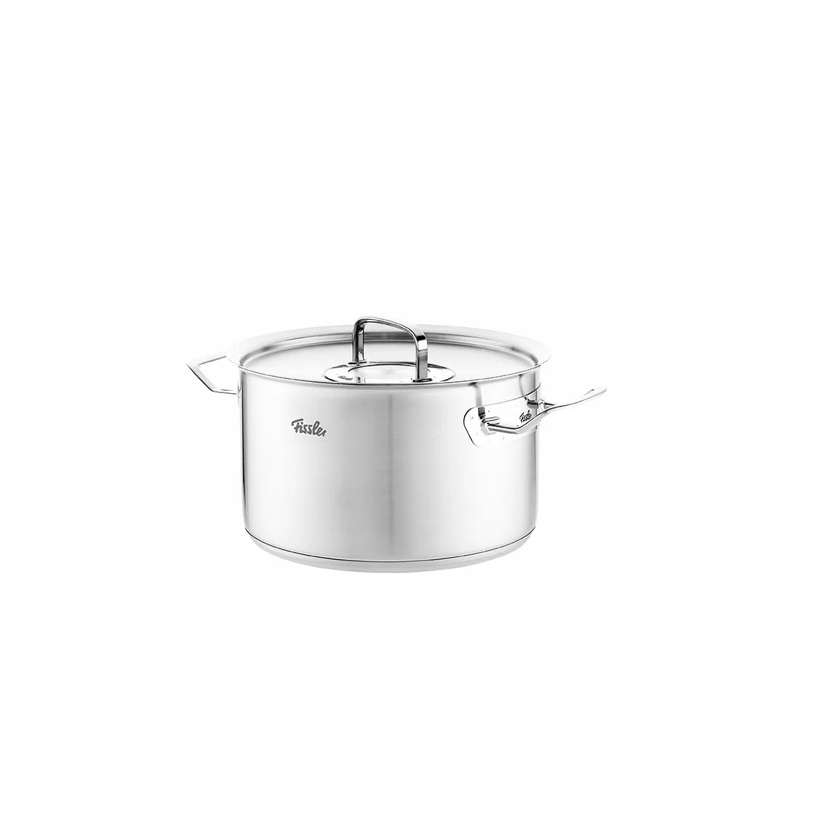 Fissler Original-Profi Collection Olla de 6,3 L y 24 cm de diámetro, acero inoxidable, con tapa de metal, escala de medición interior, inducción