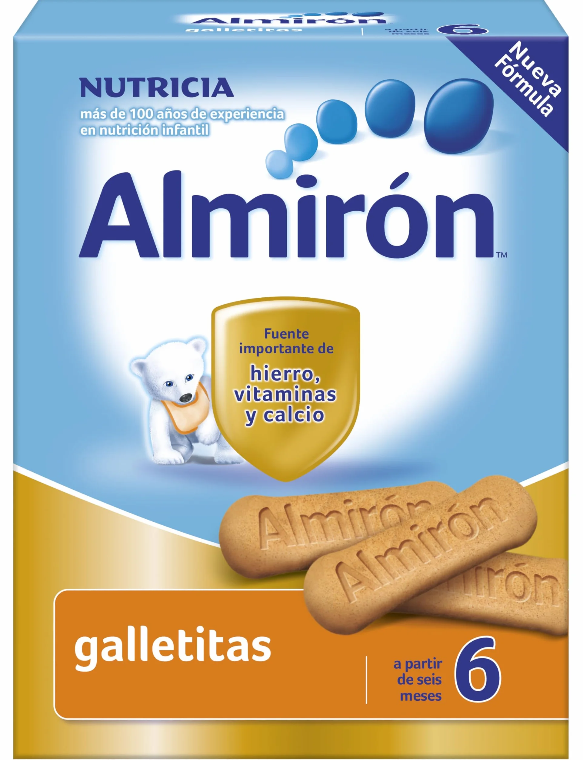 Almirón Galletas para Bebé 6 Meses 180g