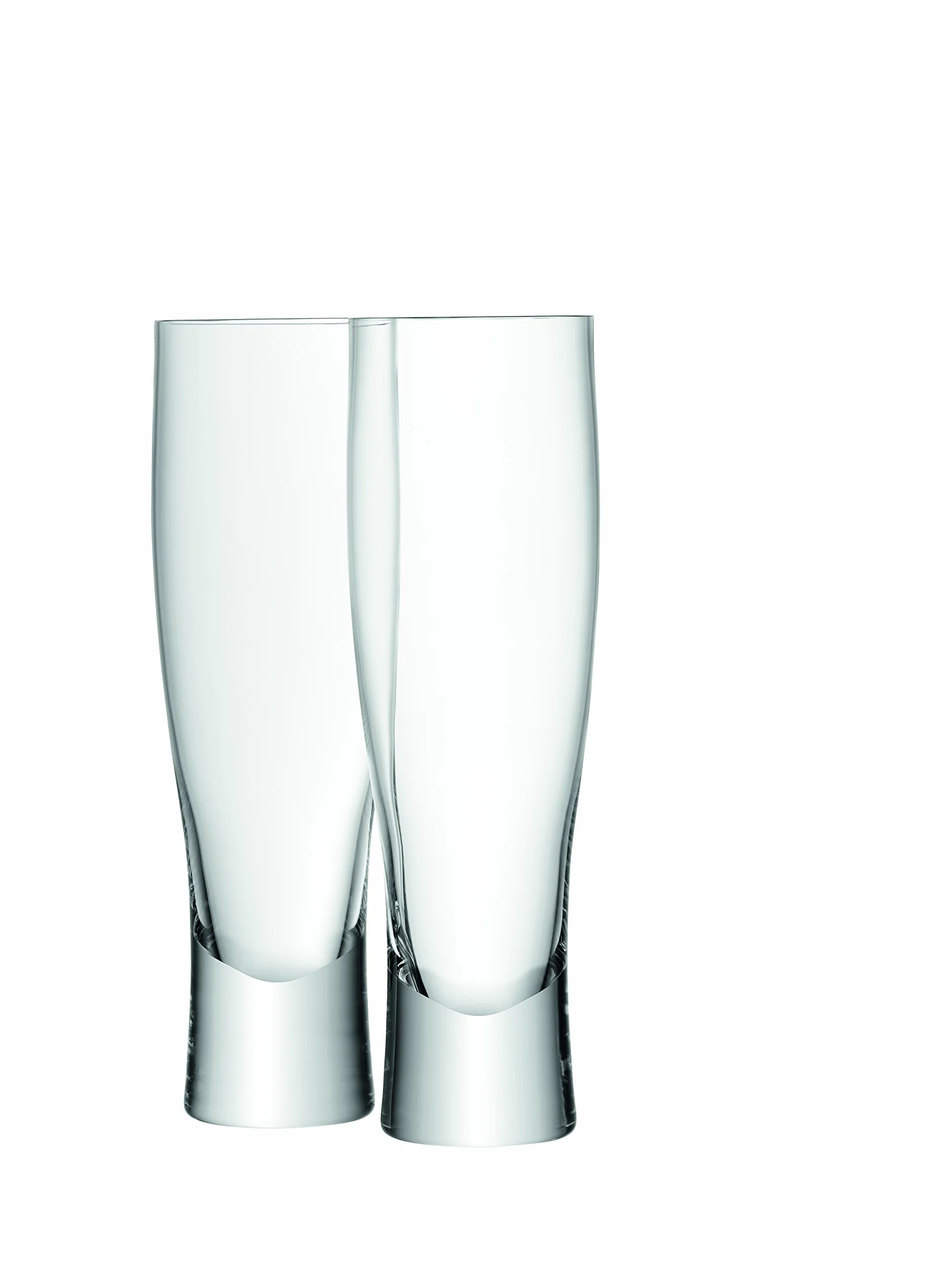 LSA International G1025-20-991 Vaso para Cerveza Lager, Transparente, 550ml, Paquete de 2, Cristal