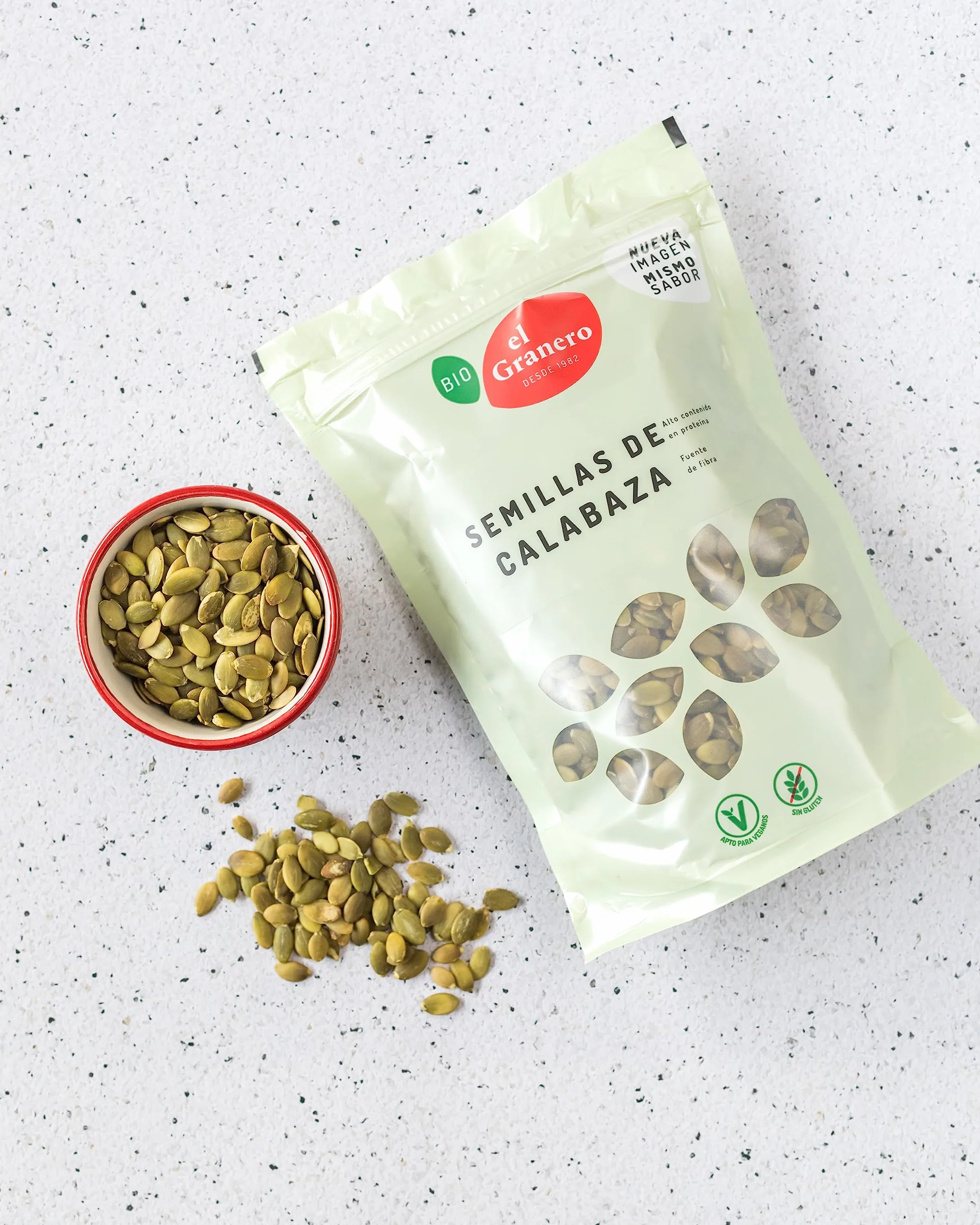 El Granero Integral Semillas de Calabaza 450 g Rico en Vitaminas y Minerales Vegano