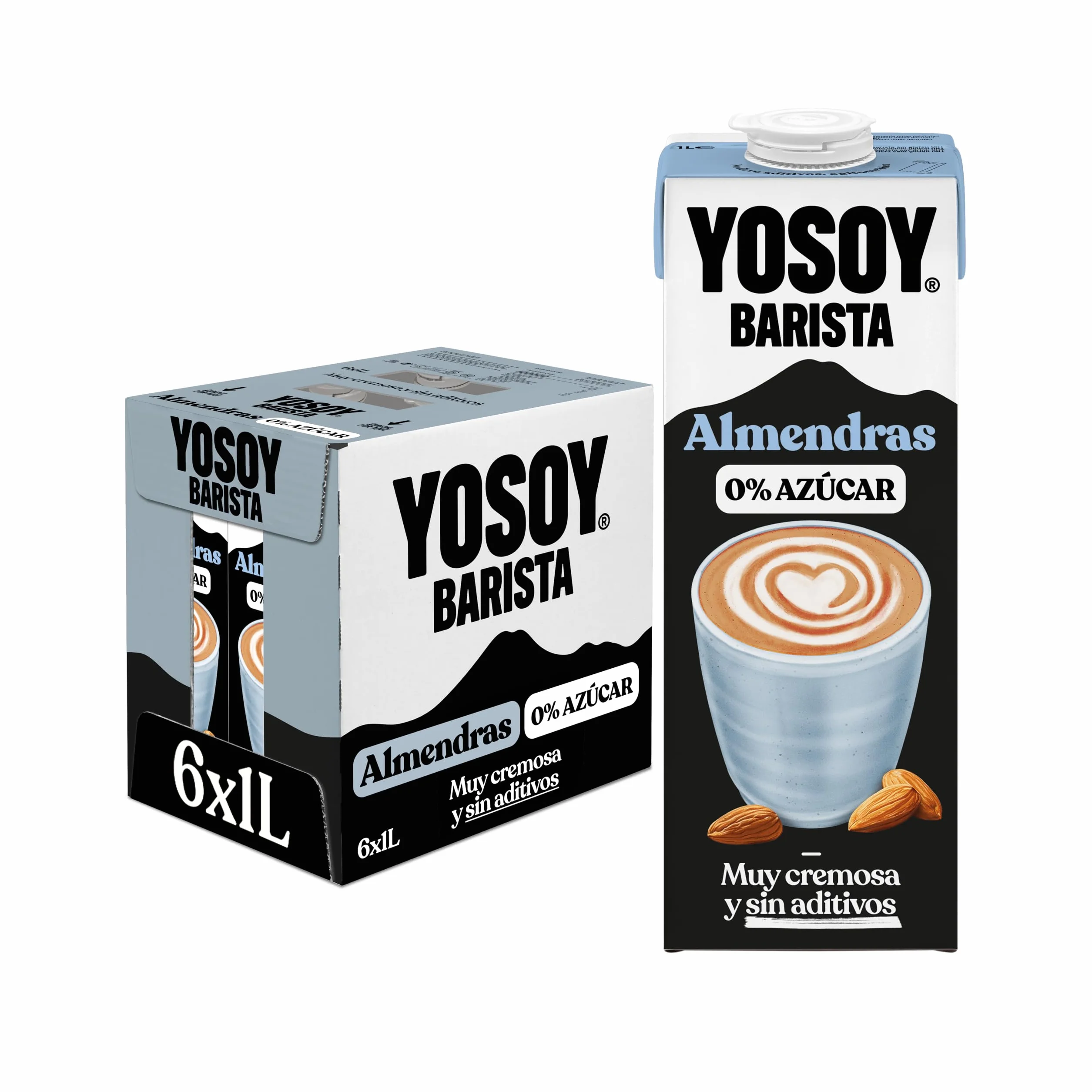 YOSOY Bebida Vegetal de Almendra Barista pack 6 x 1L para café