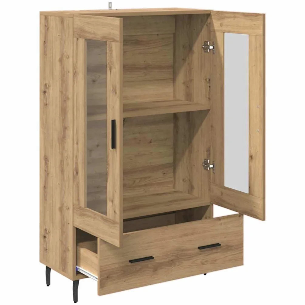 Genérico Alacena Roble Artesanal 69,5 x 31 x 115 cm Madera contrachapada,Mobiliario,Armarios y Almacenamiento,Aparadores-882542