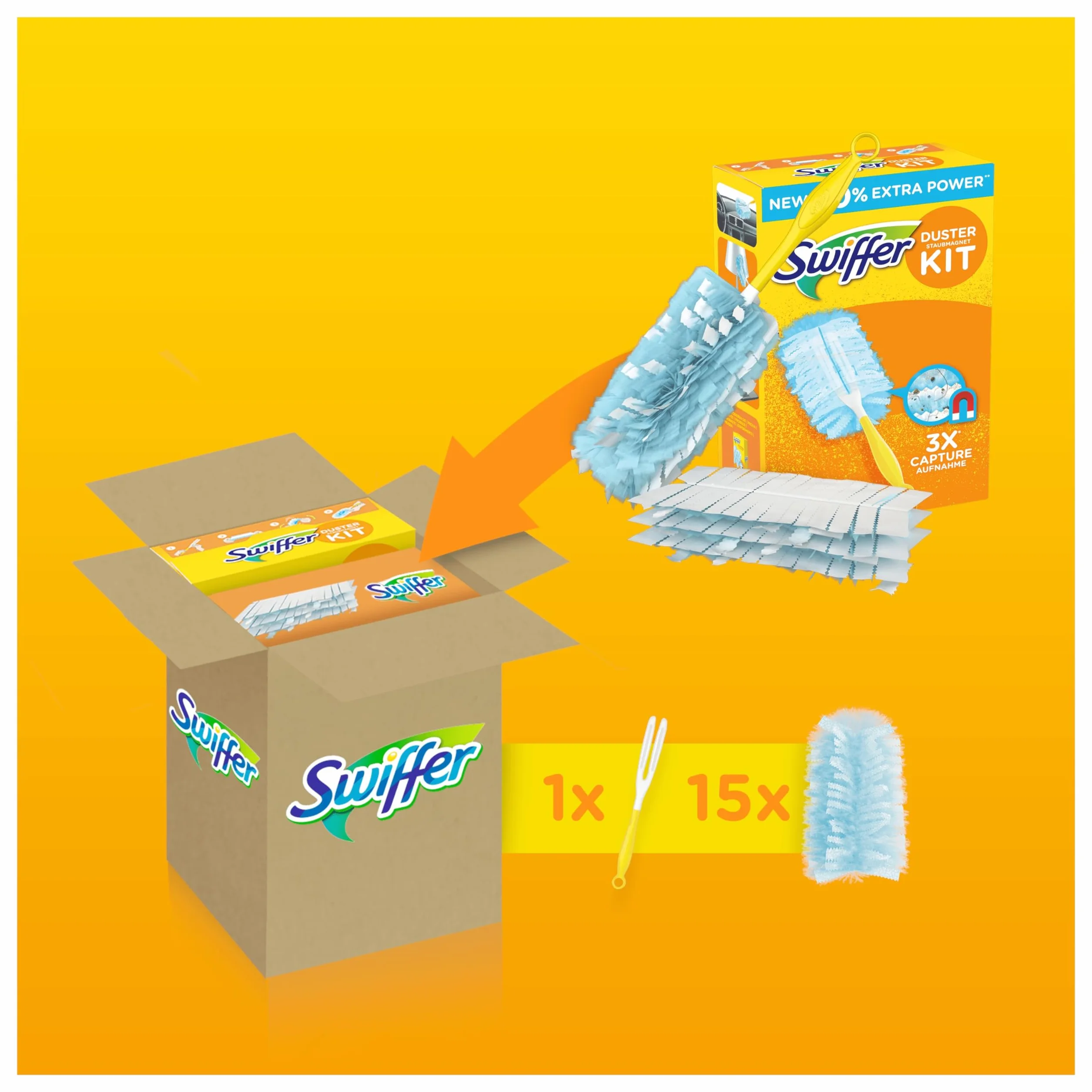 Swiffer - Kit Plumero con 15 recambios