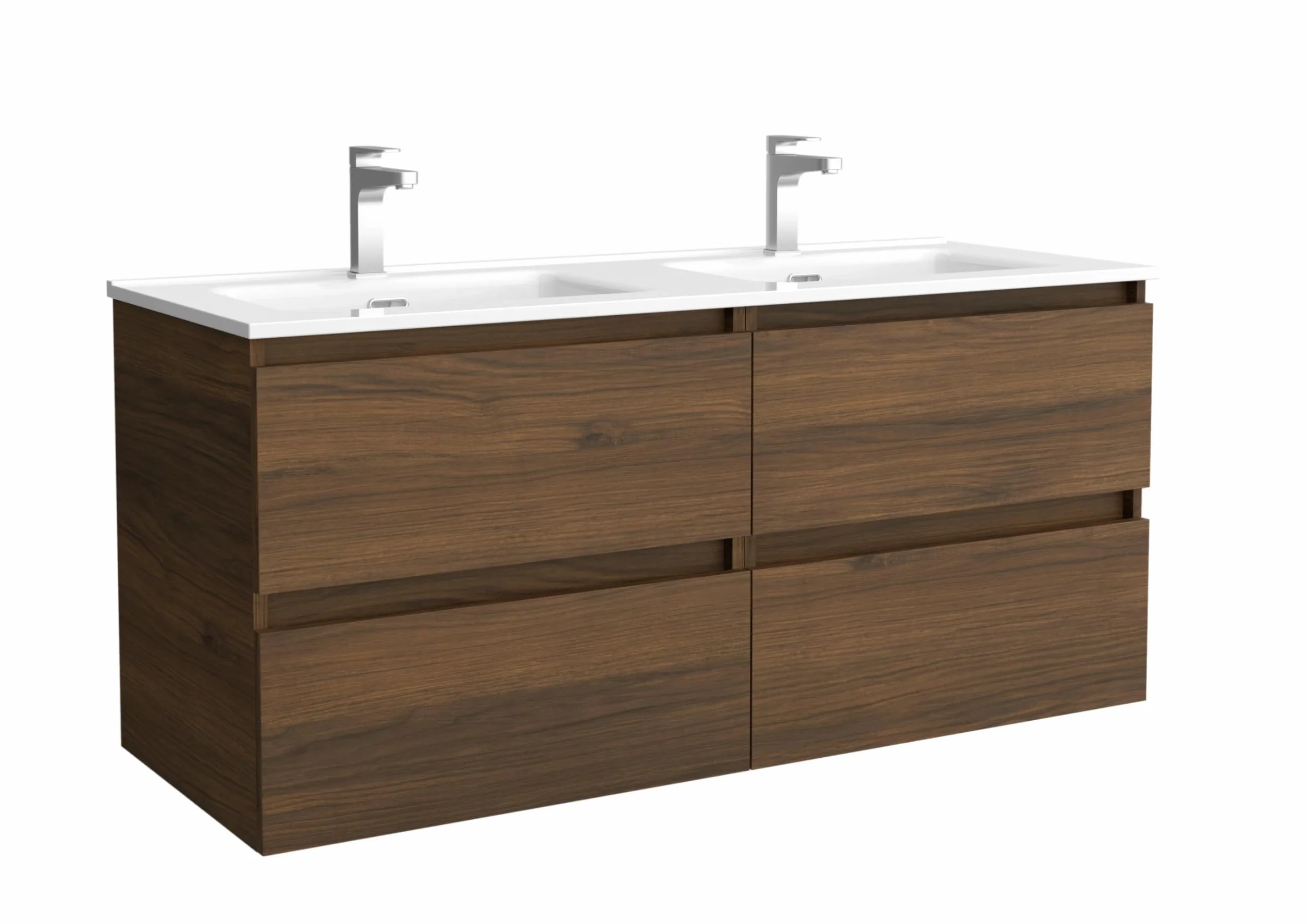 Mueble de baño Bequia 120cm + Lavabo cerámica | Nogal|120x45x56