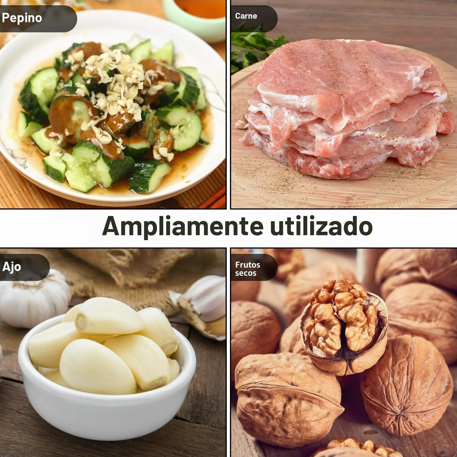 Martillo Ablandador de Carne Doble Cara de Acero Inoxidable para Cocina