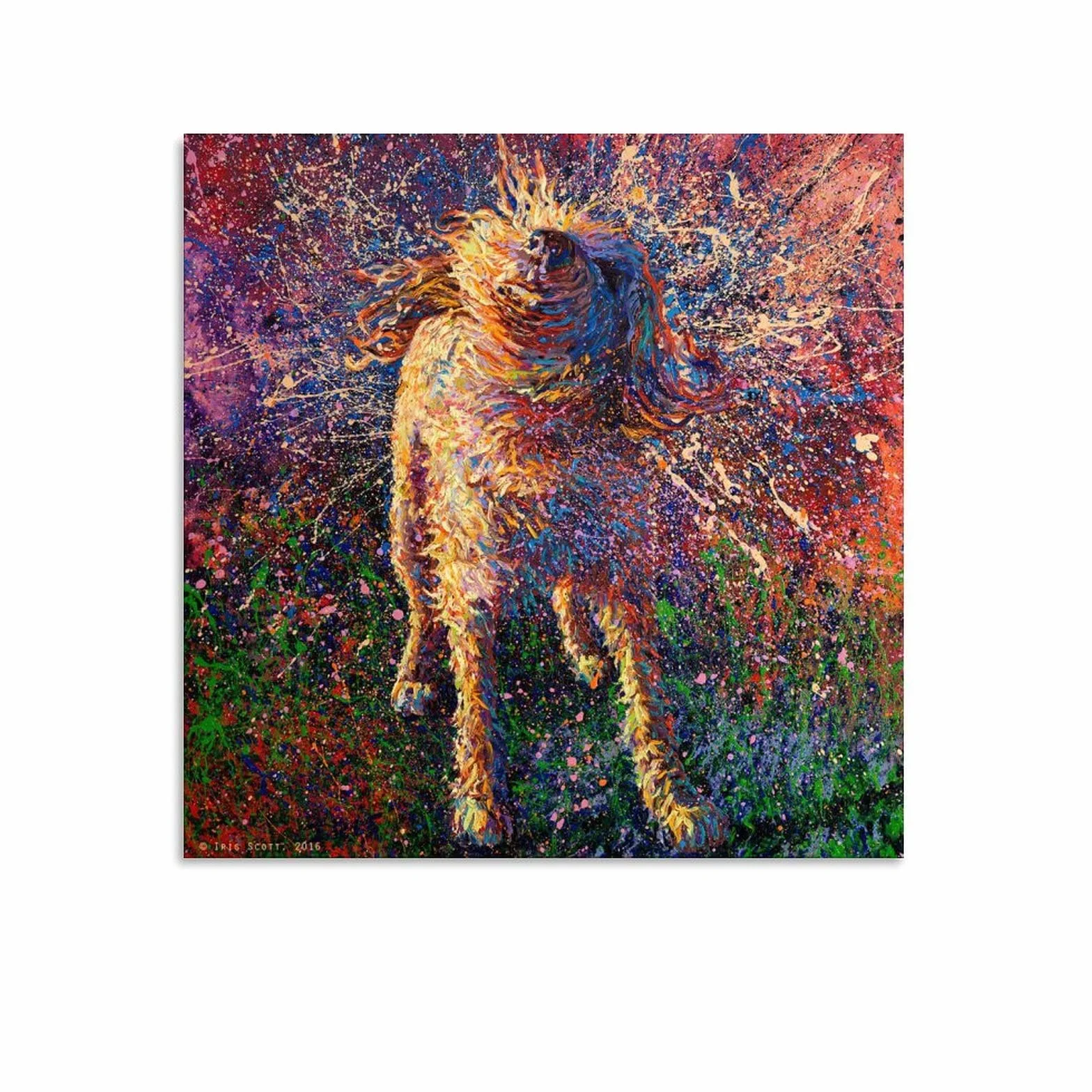 Póster de pintura de Iris Scott Obras de arte Impresión de imagen Póster de pared Cuadro Decorativo Decoración Habitación Pintura en lienzo 28 x 28 pulgadas (70 x 70 cm)