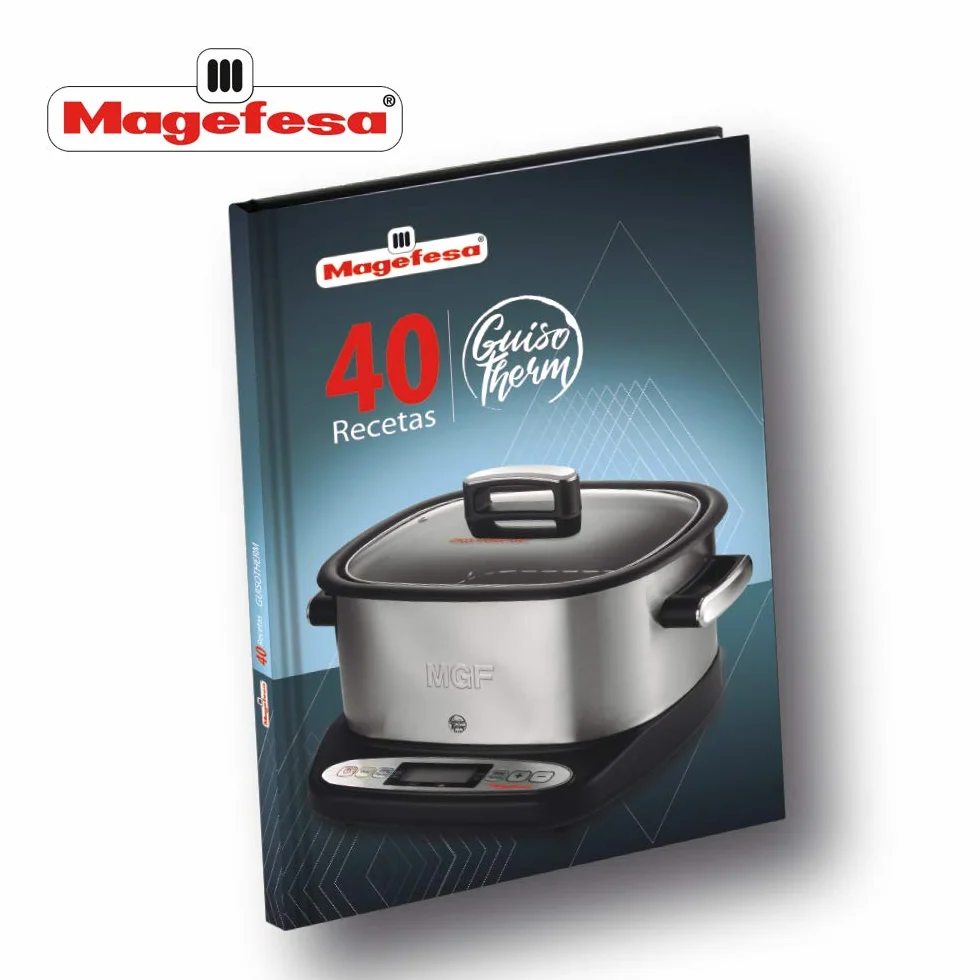 Magefesa Guisotherm - Olla Eléctrica de Cocción Lenta Multifunción 6L, 1200W, Funciones Freír, Vaporara, Grill, Recipiente Extraíble Antiadherente