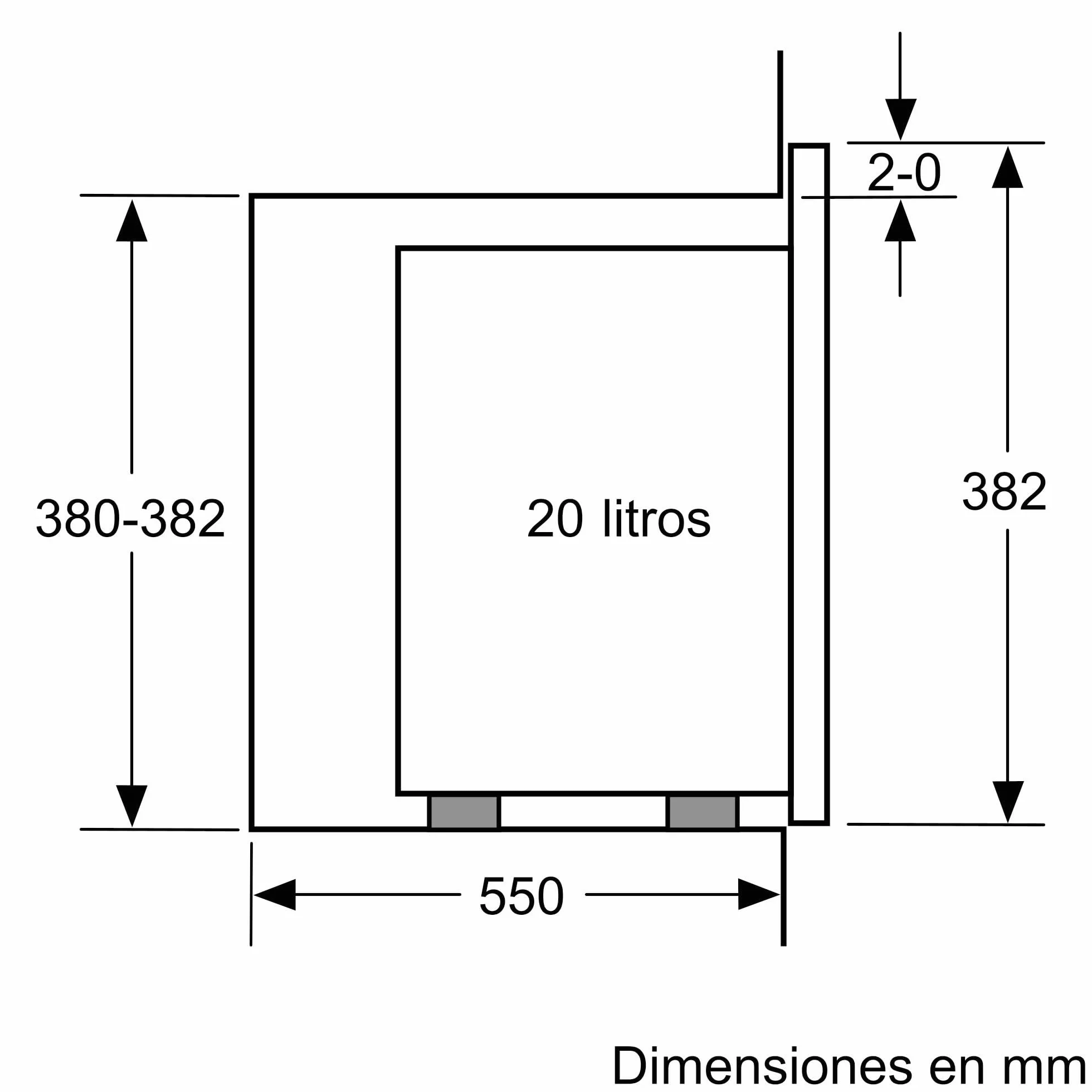 Bosch BFL520MS0 Microondas, Negro