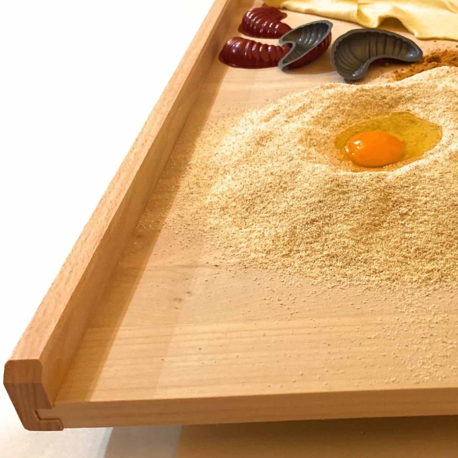 Tabla de madera para amasar - 70 cm x 50 cm x 1,5 cm perfecta para pastas, pizzas, pasteles y galletas - Madera de haya natural
