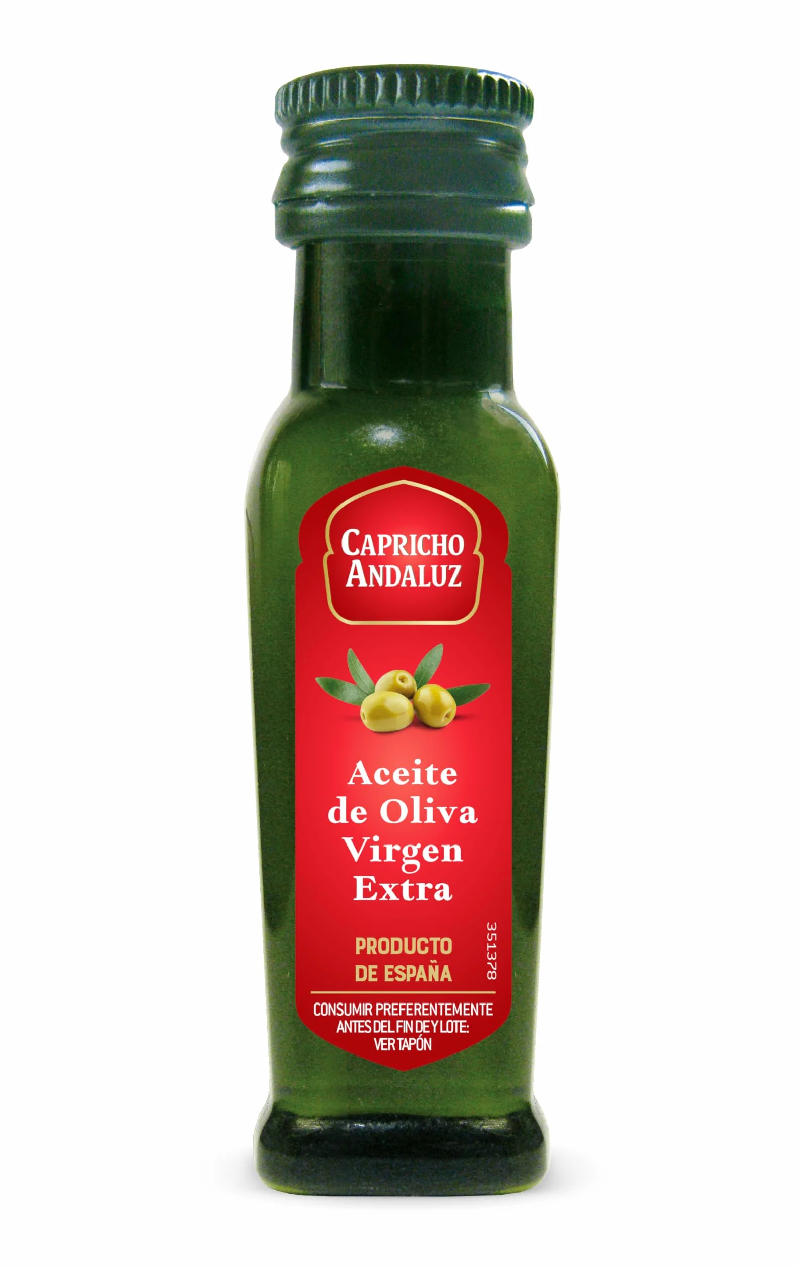 Aceite de Oliva Virgen Extra Capricho Andaluz 20ml Bandeja 50 Unidades Monodosis