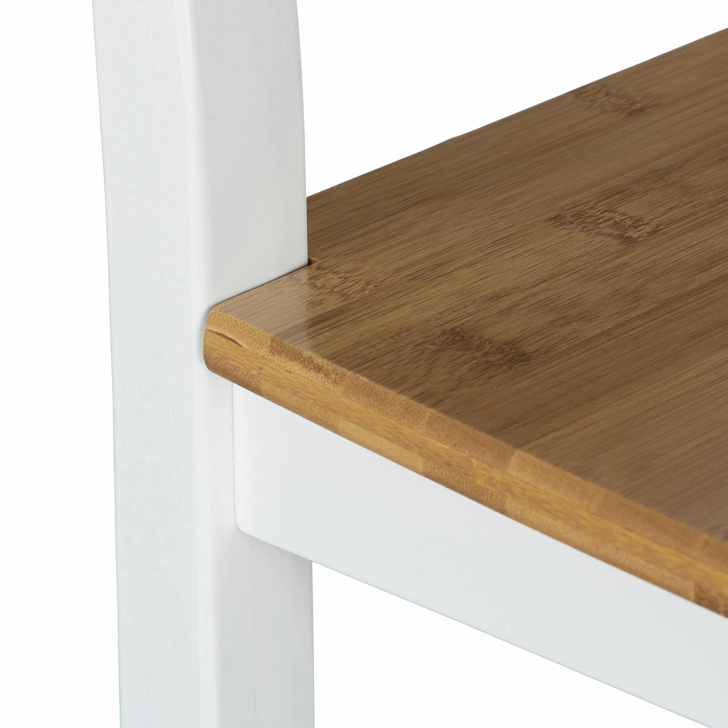 Relaxdays – Silla para niños Rustico de bambú, para niños y niñas, Asiento para el Dormitorio de los niños, 50 x 28.5 x 28 cm, Color Blanco y marrón Natural