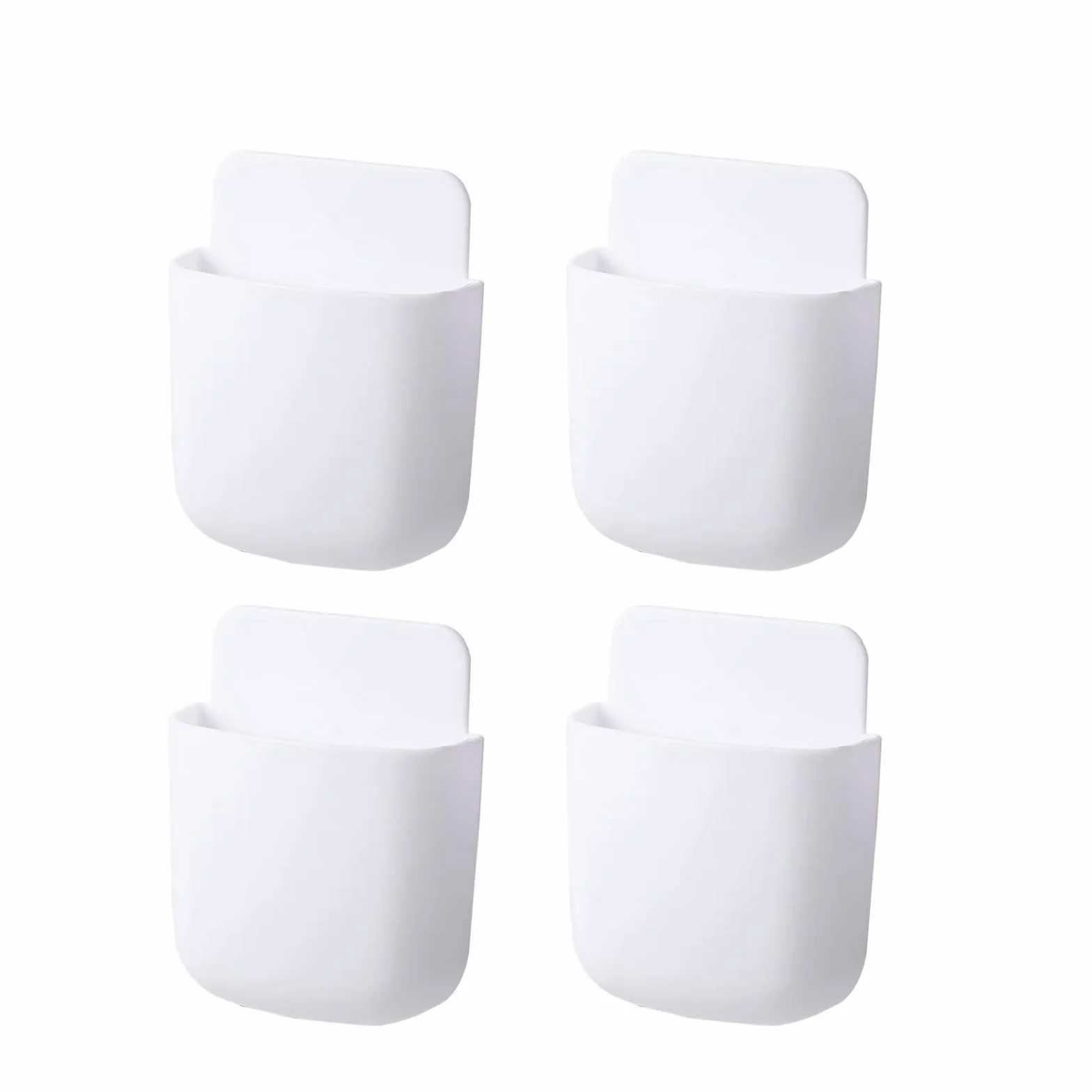 4 Piezas Soporte Mando Aire Acondicionado Soporte Pared Organizador A Distancia Mandos TV De Caja De Teléfono Adhesivo Caja Almacenamiento Pared