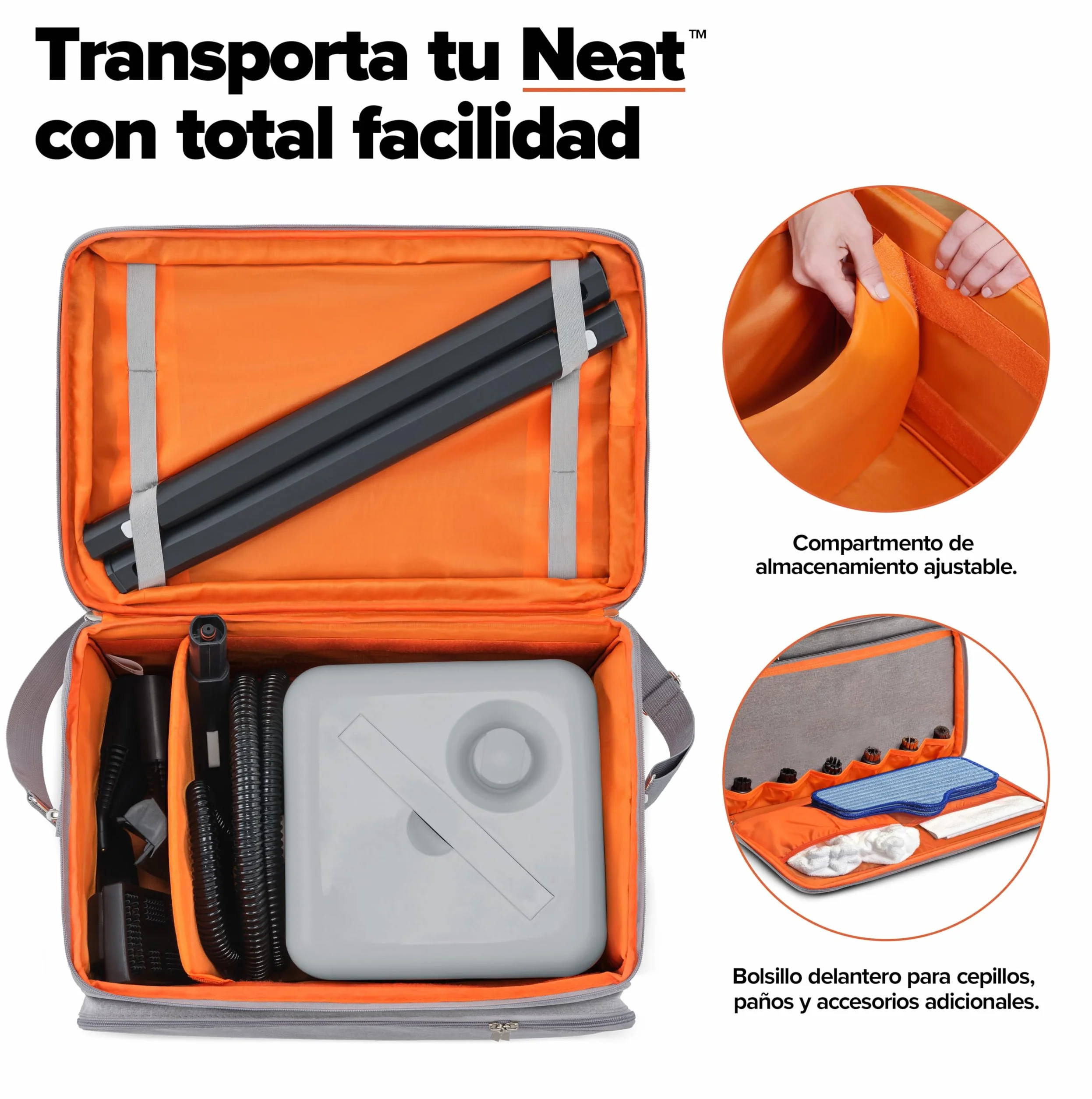 Dupray Neat Plus Limpiador a Vapor – 18 Accesorios, Vapor Potente sin Químicos, Limpieza Profunda para Suelos, Sofás, Cocina, Baño y Coche