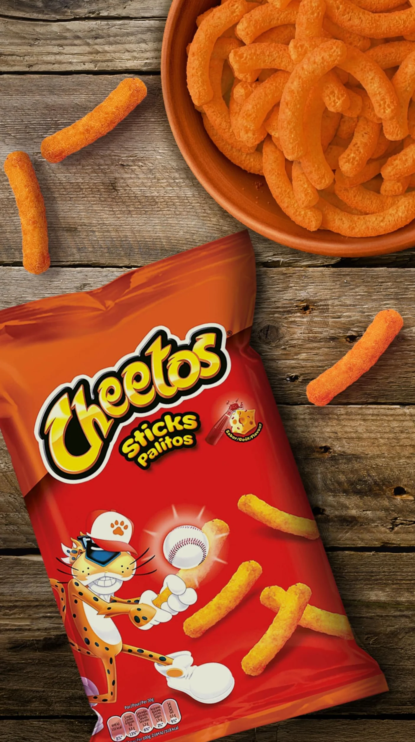 Cheetos Rizos Snack sabor Queso y Ketchup 96gr