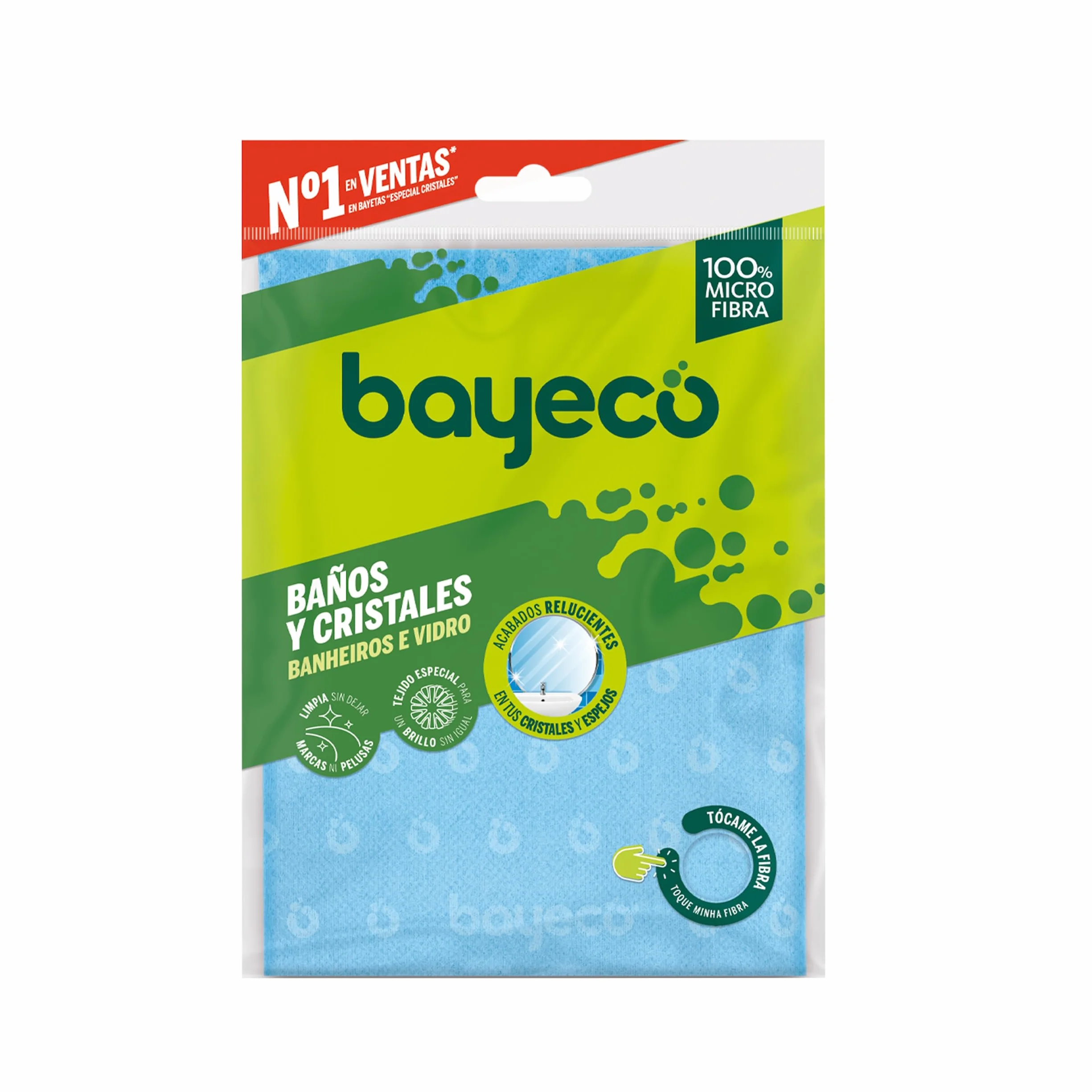 Bayeco Bayeta microfibra cristales y baños 1 unidad