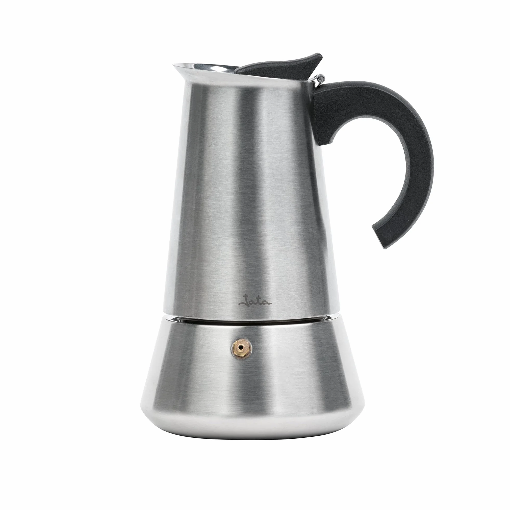 Jata CAX104 Cafetera Italiana Inducción 4 Tazas Acero Inoxidable