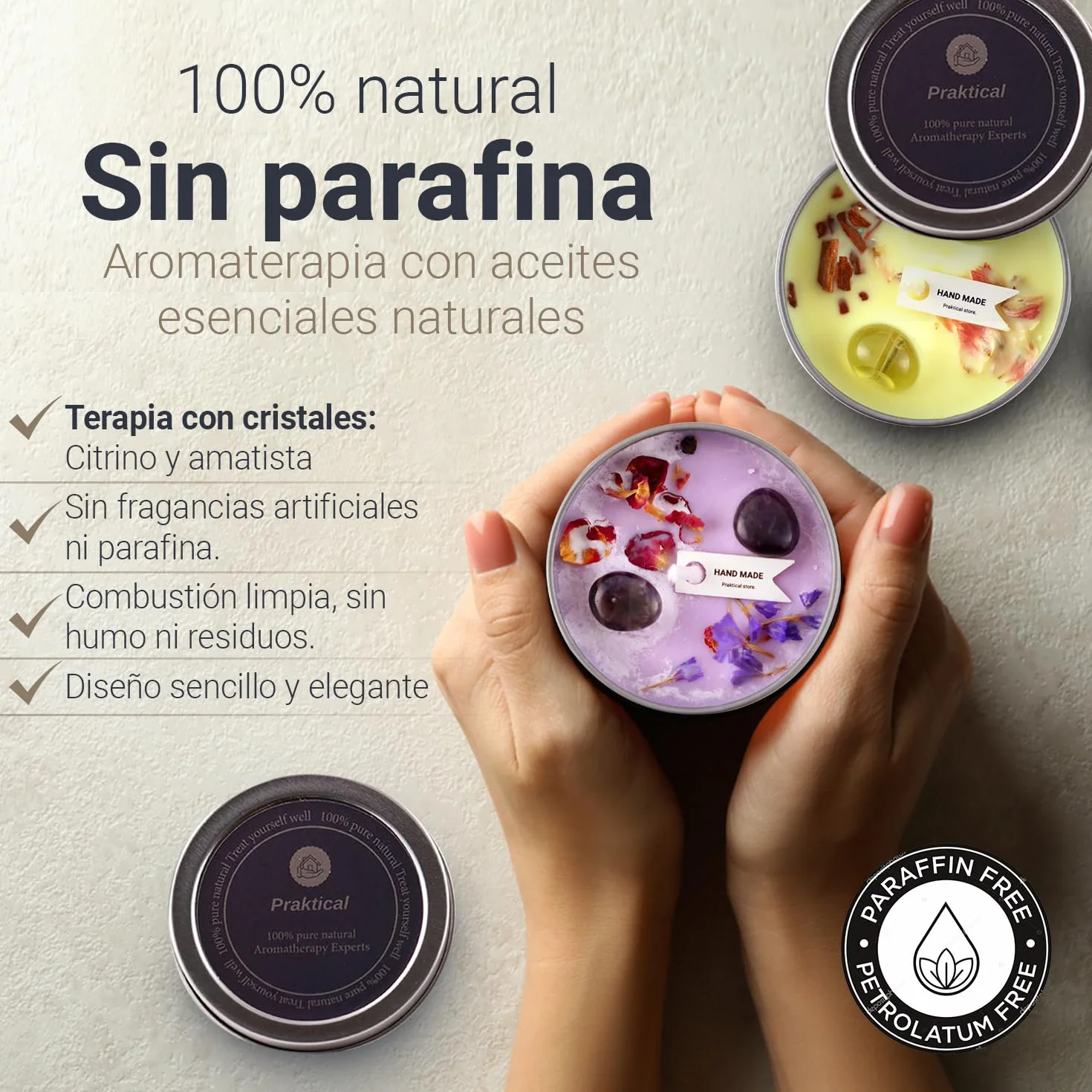 Naturalne Sojowe Świece Aromaterapeutyczne Lavanda Cedro Canela Bez Parafiny Zestaw 2