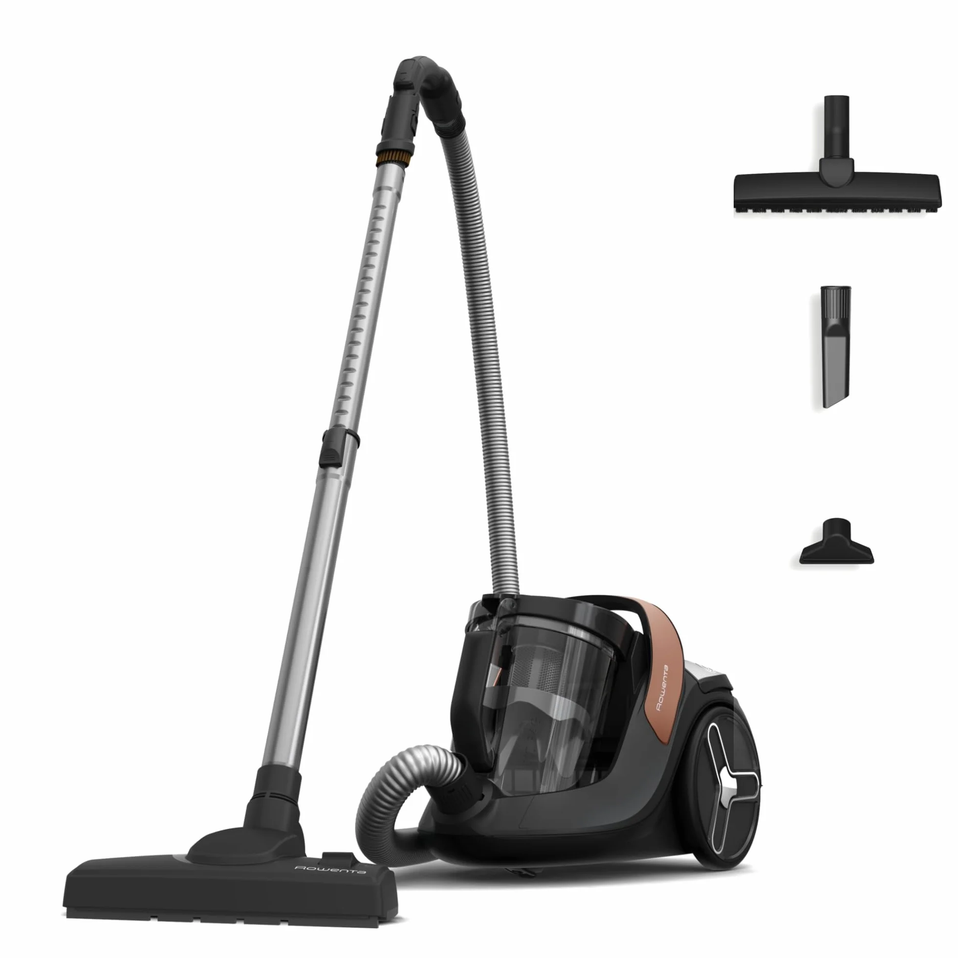 Rowenta RO7C30EA Green Force Cyclonic Effitech Aspiradora sin bolsa, modelo para parqué, eficiencia energética