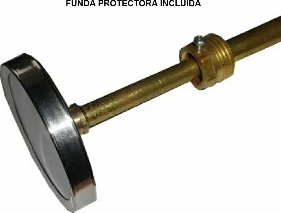 Termómetro para horno de leña, escala de 0 a 500ºC con vaina de 20,30 o 50 cm (30)