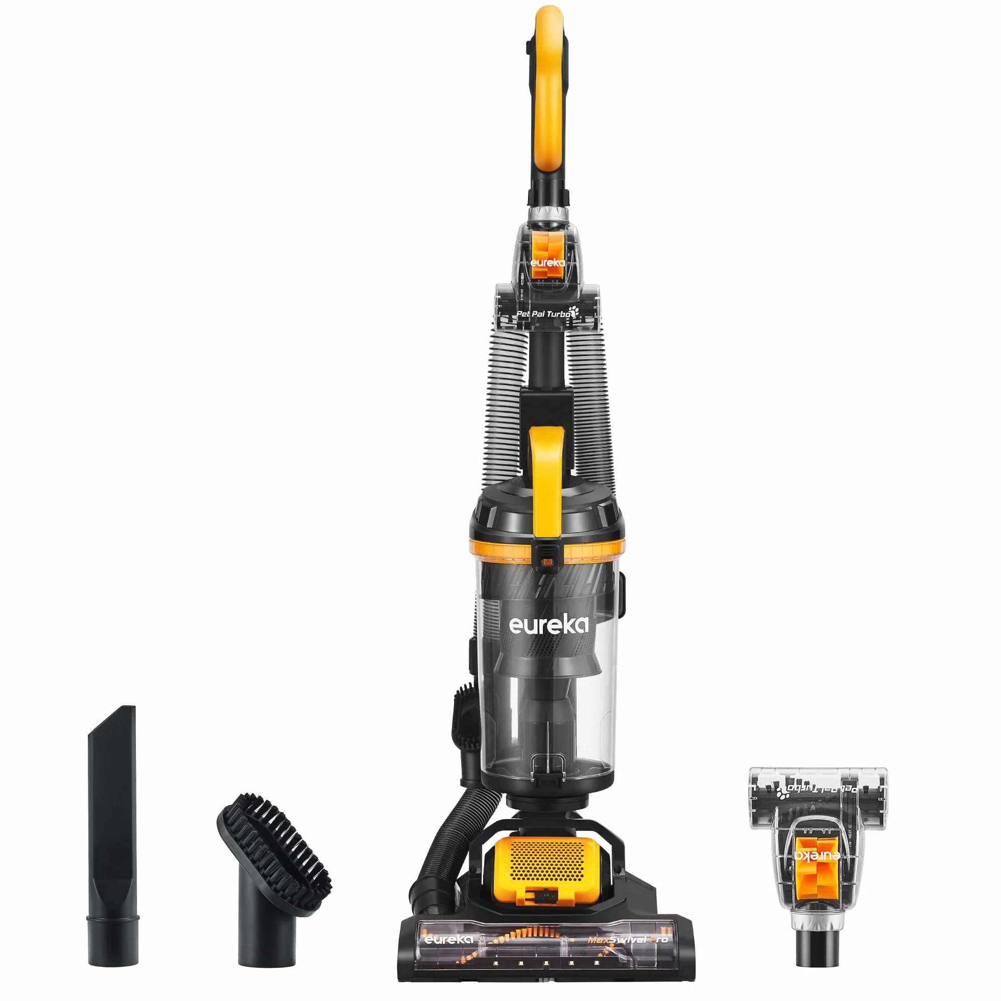 Eureka MaxSwivel Pro Dirección Giratoria para Alfombra y Suelo Duro Amarillo