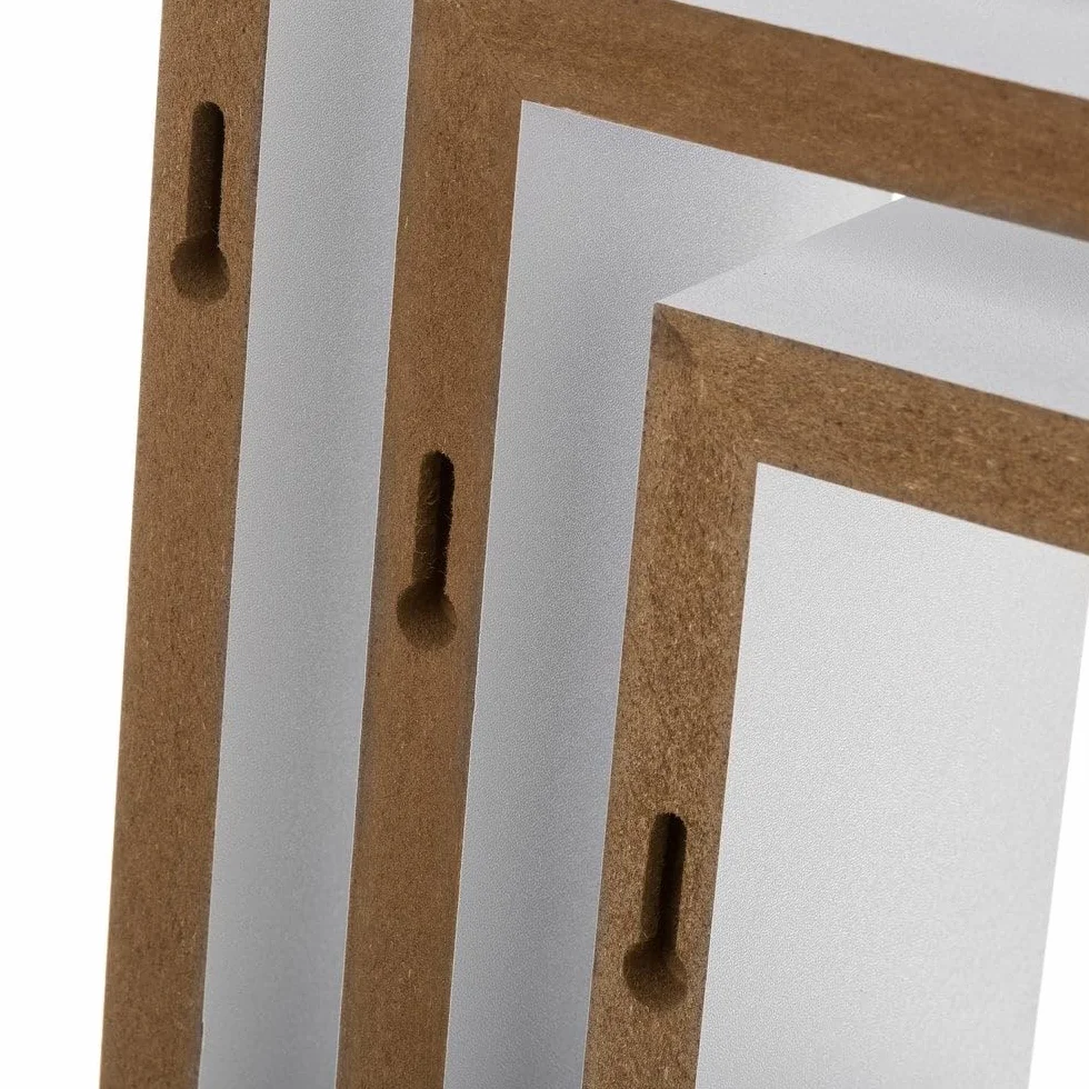 Set de 3 Estantes Cubo Pequeños de Madera MDF Blancos Estantes Flotantes 5 kg